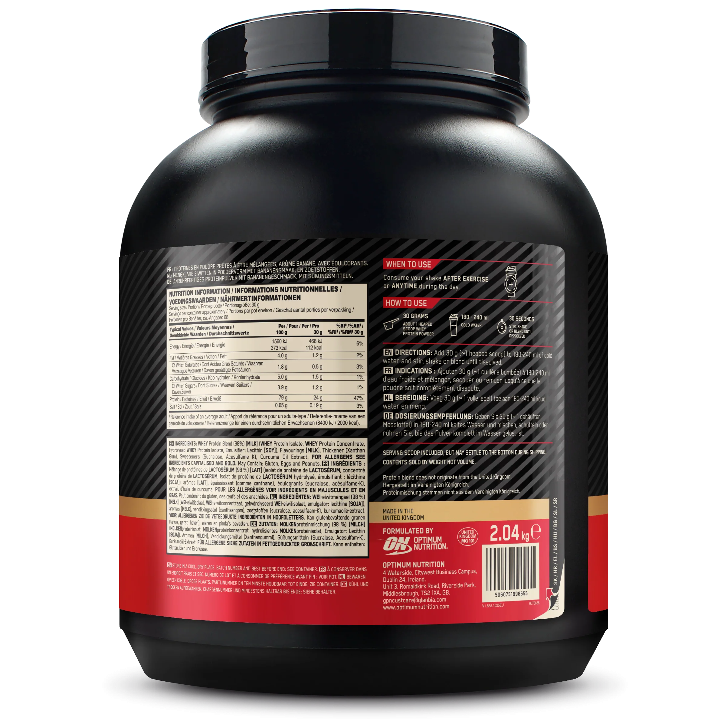 100% Whey Gold Standard (2040g) - Image 18