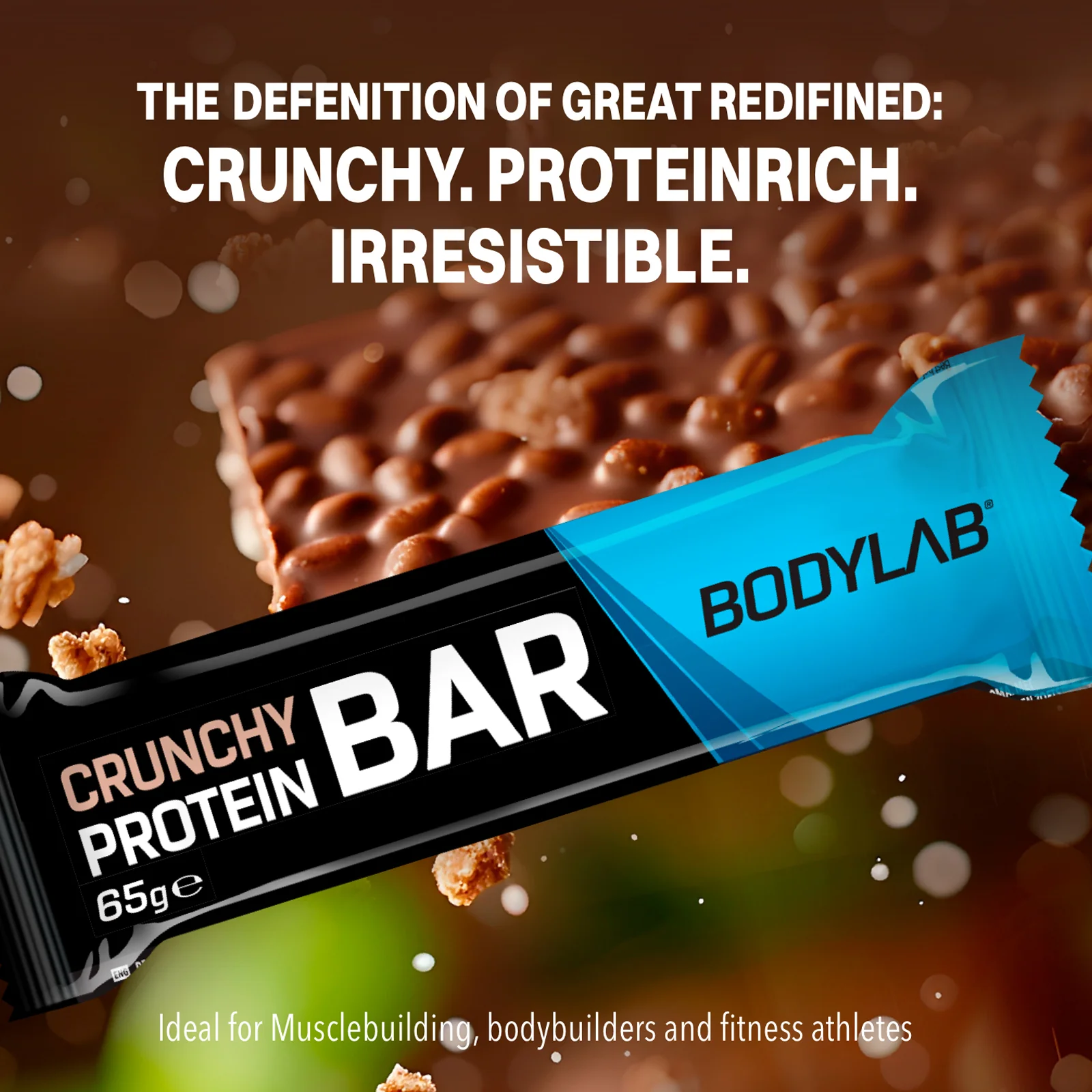 2 x Crunchy Protein Bar Deluxe (je 12x65g) - Image 2