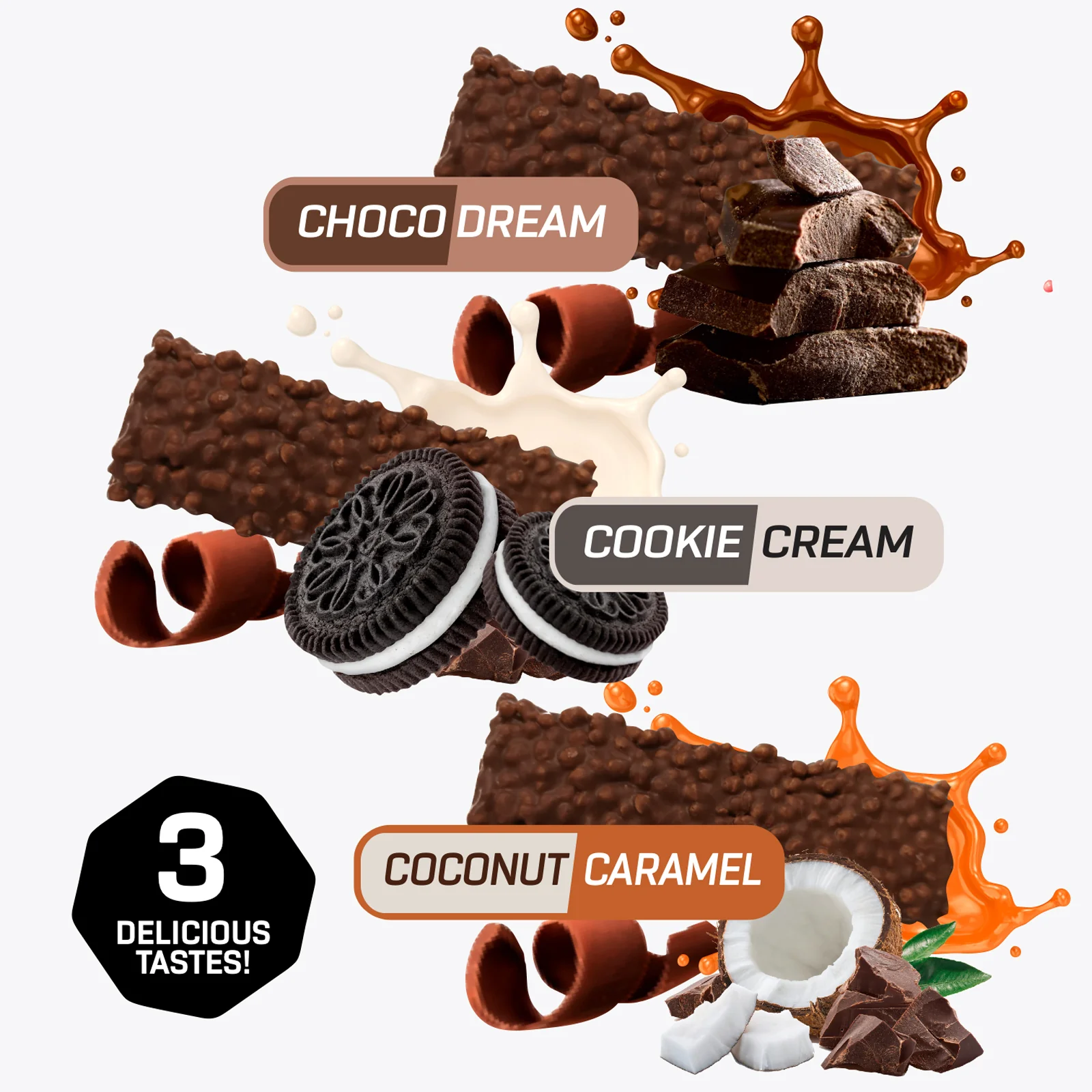 2 x Crunchy Protein Bar Deluxe (je 12x65g) - Image 5