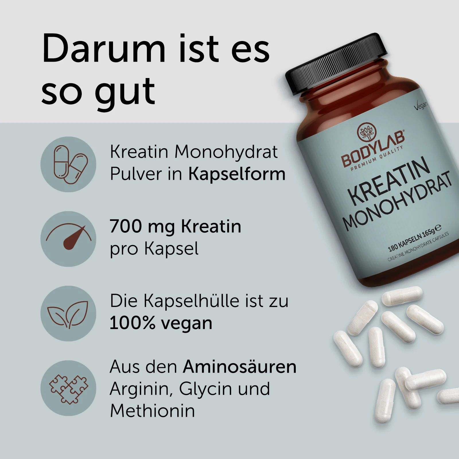2 x Kreatin Monohydrat (2 x 180 Kapseln) - Image 2