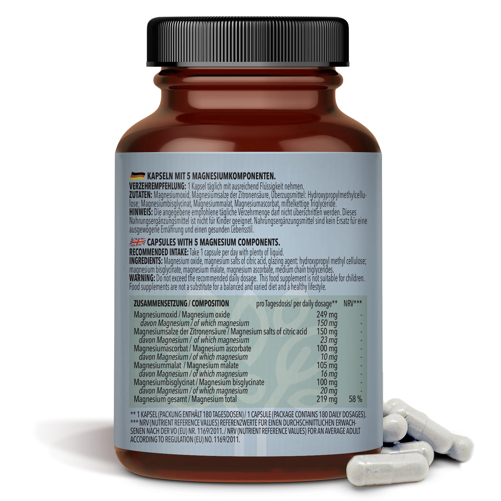2 x Magnesium Komplex (2 x 180 Kapseln) - Image 6