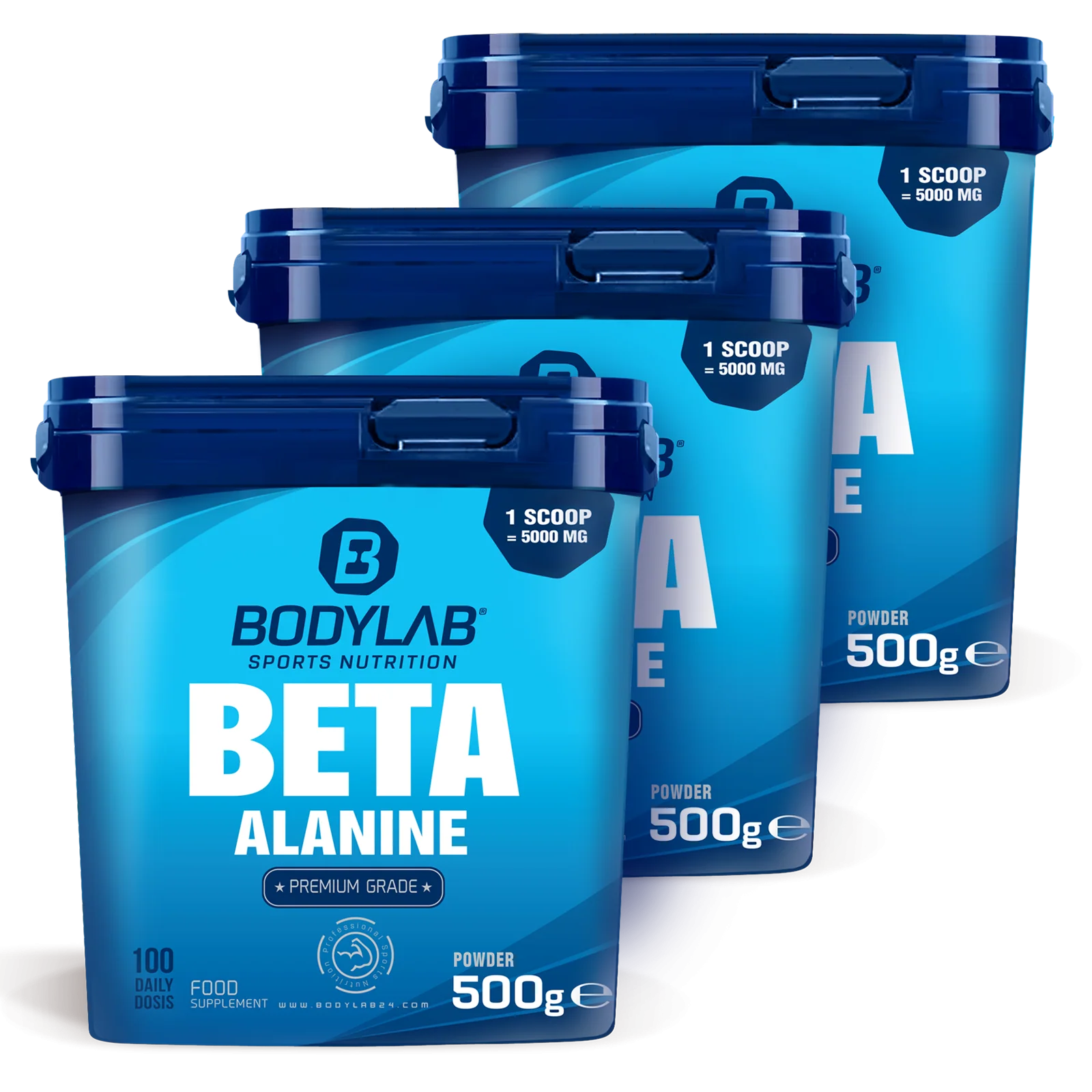 3 x Beta-Alanine (je 500g)