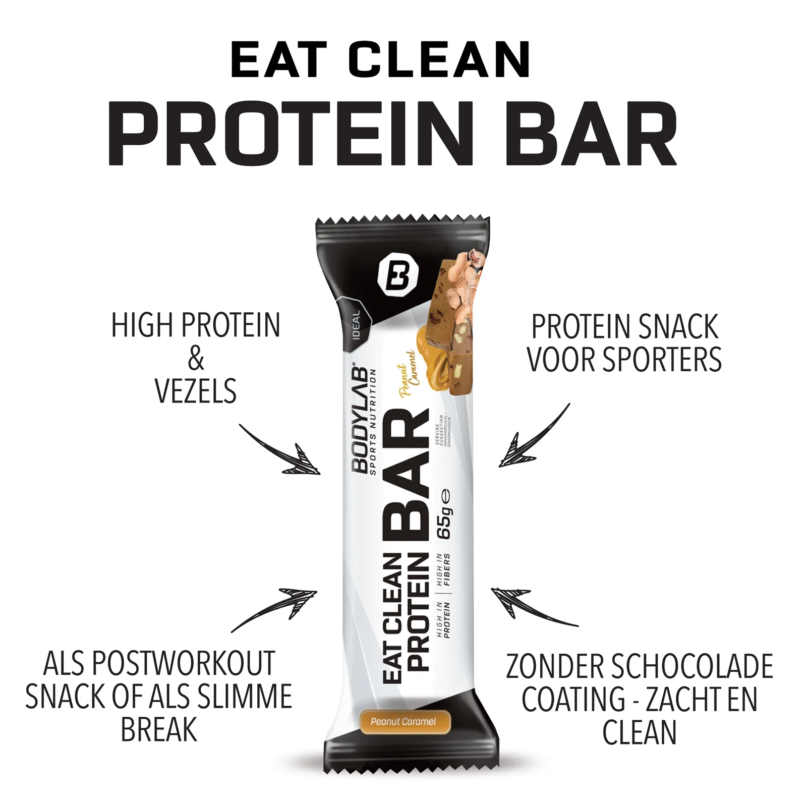 3 x Eat Clean Protein Bar (je 12x65g) - Image 6