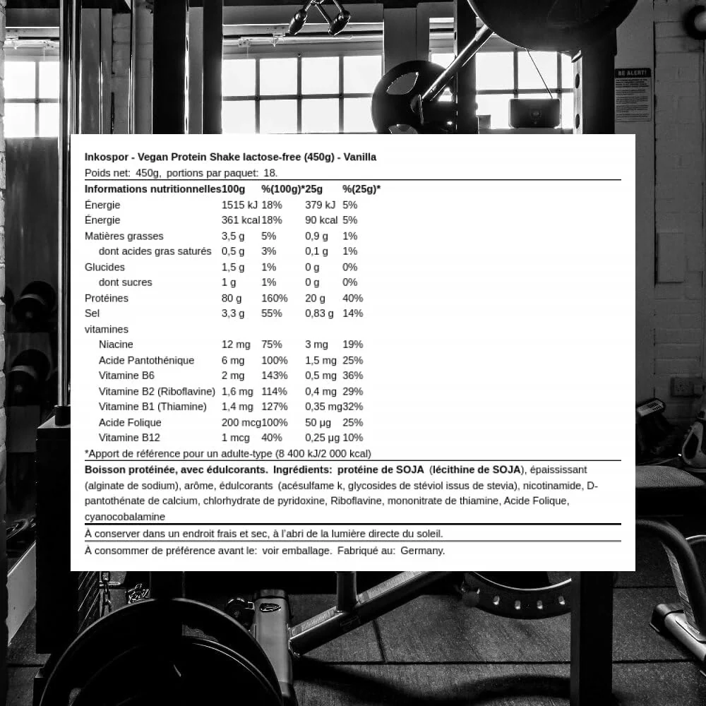 Active Protein Shake vegan (450g) - Image 2
