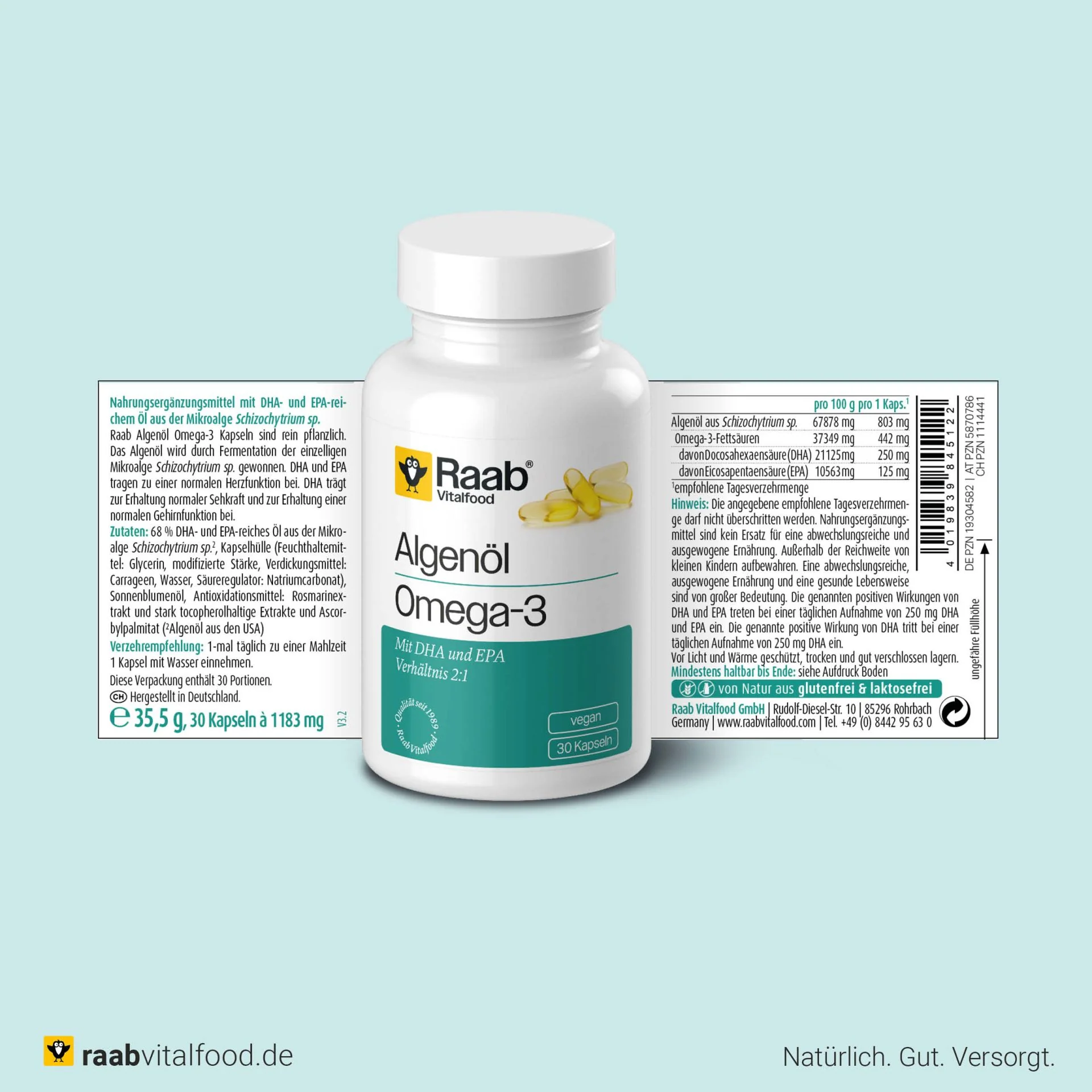 Algenöl Omega-3 (30 Kapseln) - Image 2