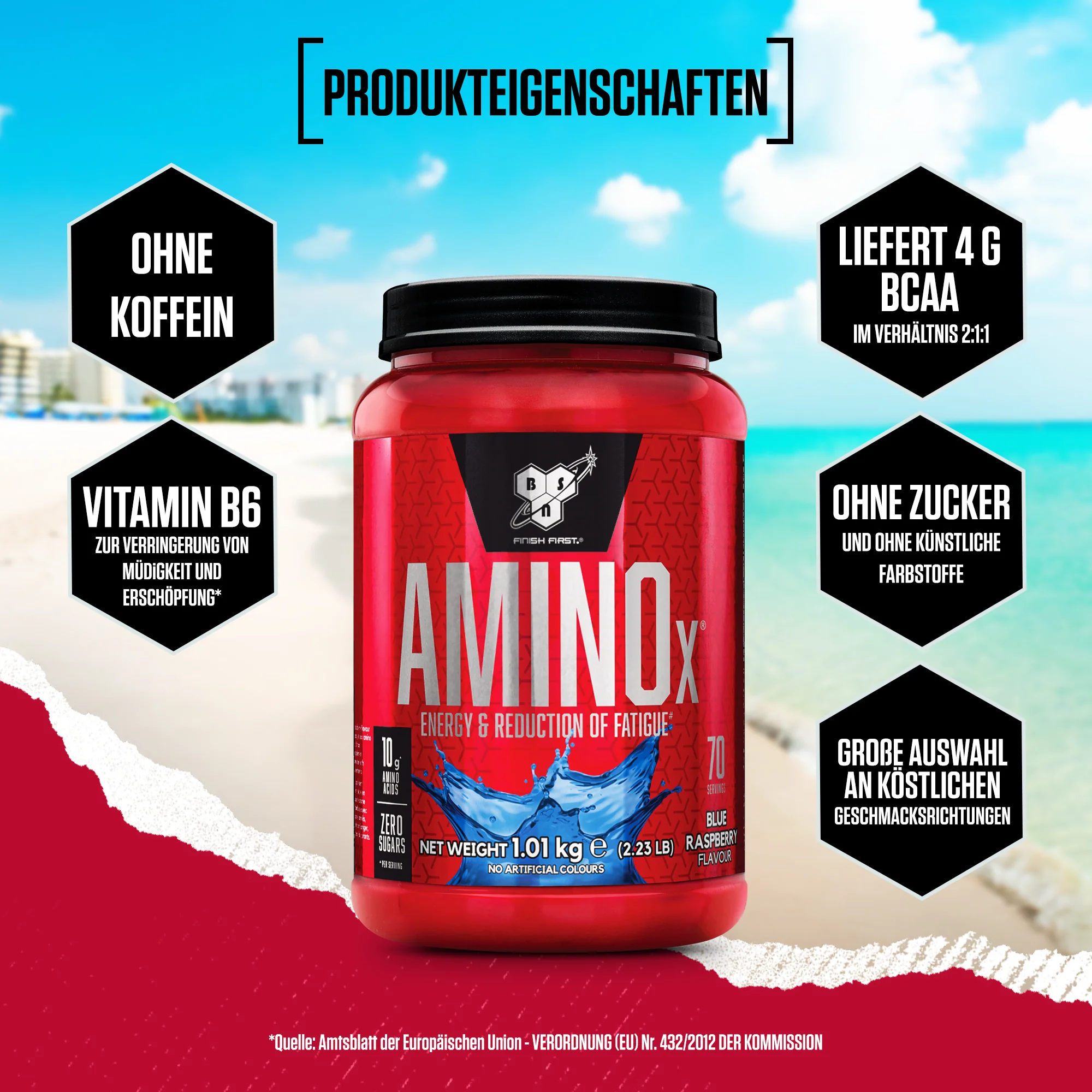 Amino X Aminosäuren BCAA (1000g) - Image 4