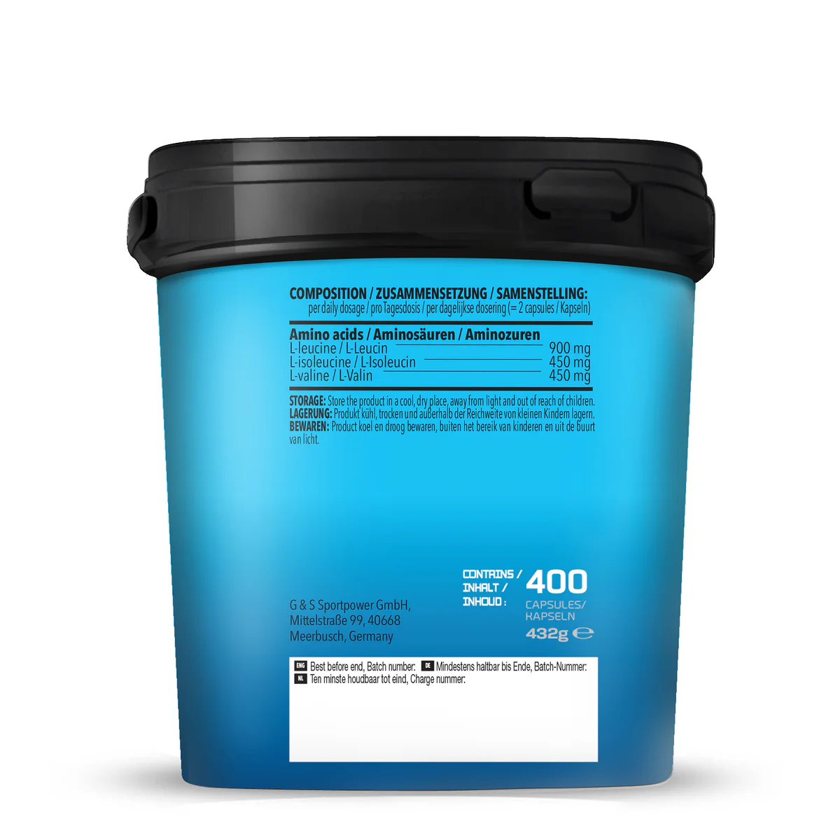 BCAA Mega Caps (400 Kapseln) - Image 2