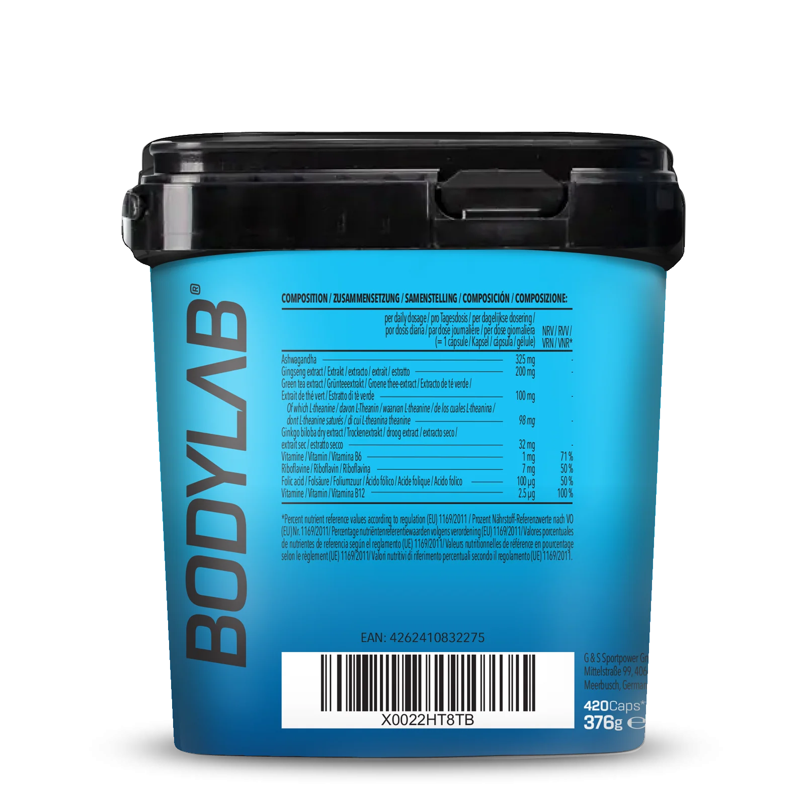 BIG PACK Ashwagandha Ginseng Vitamin-B Complex (420 Kapseln) - Image 2