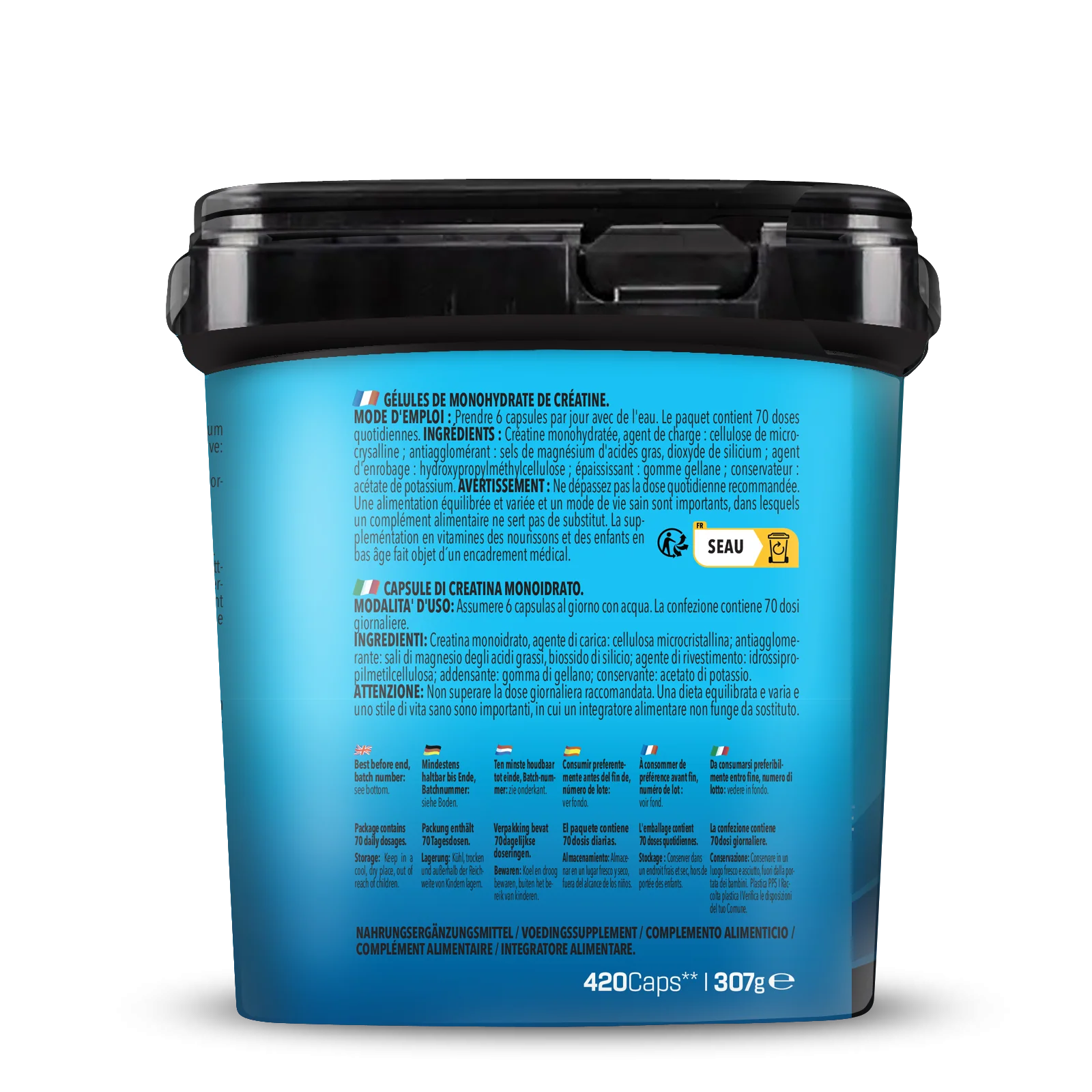 BIG PACK Creatine Monohydrate (420 Kapseln) - Image 4