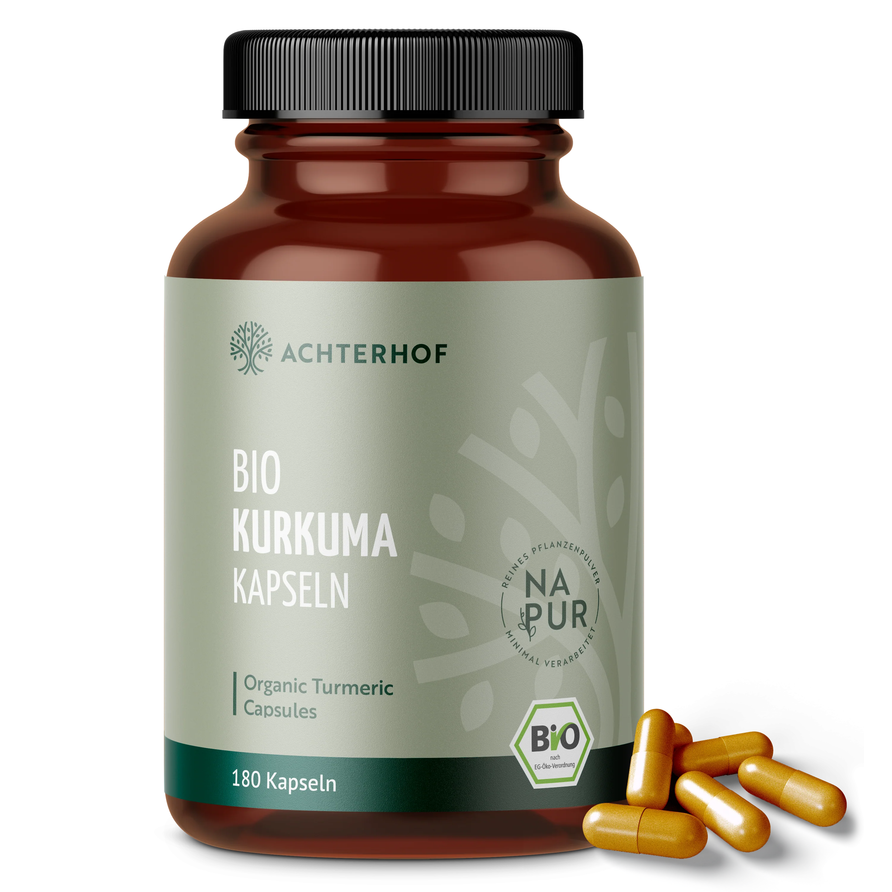 Bio Kurkuma Kapseln (180 Kapseln)
