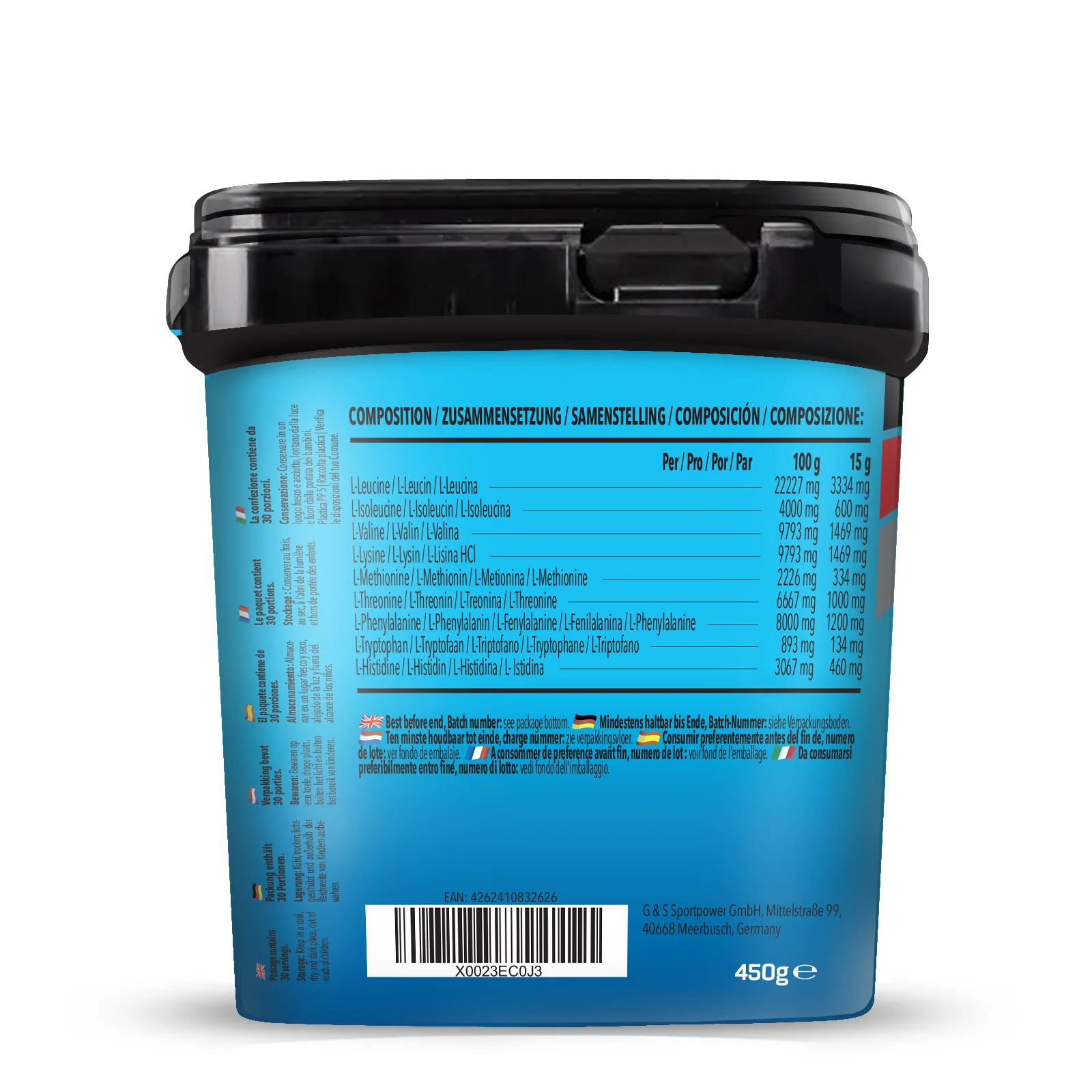 BIG PACK Bodybuilder EAA (Essential Amino Acids) (450g) - Image 2