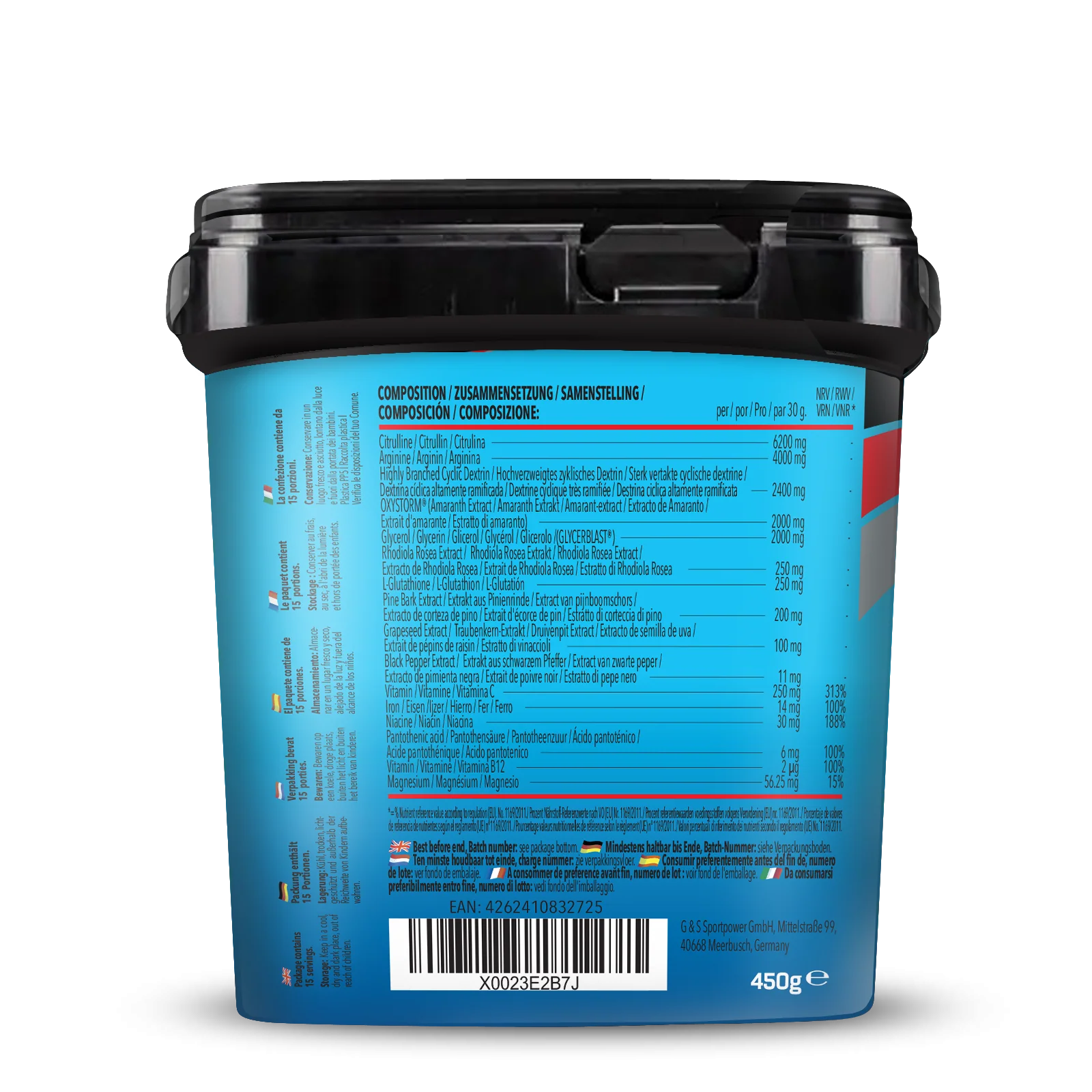 Bodybuilder Pump Pre Workout (450g) - Image 14