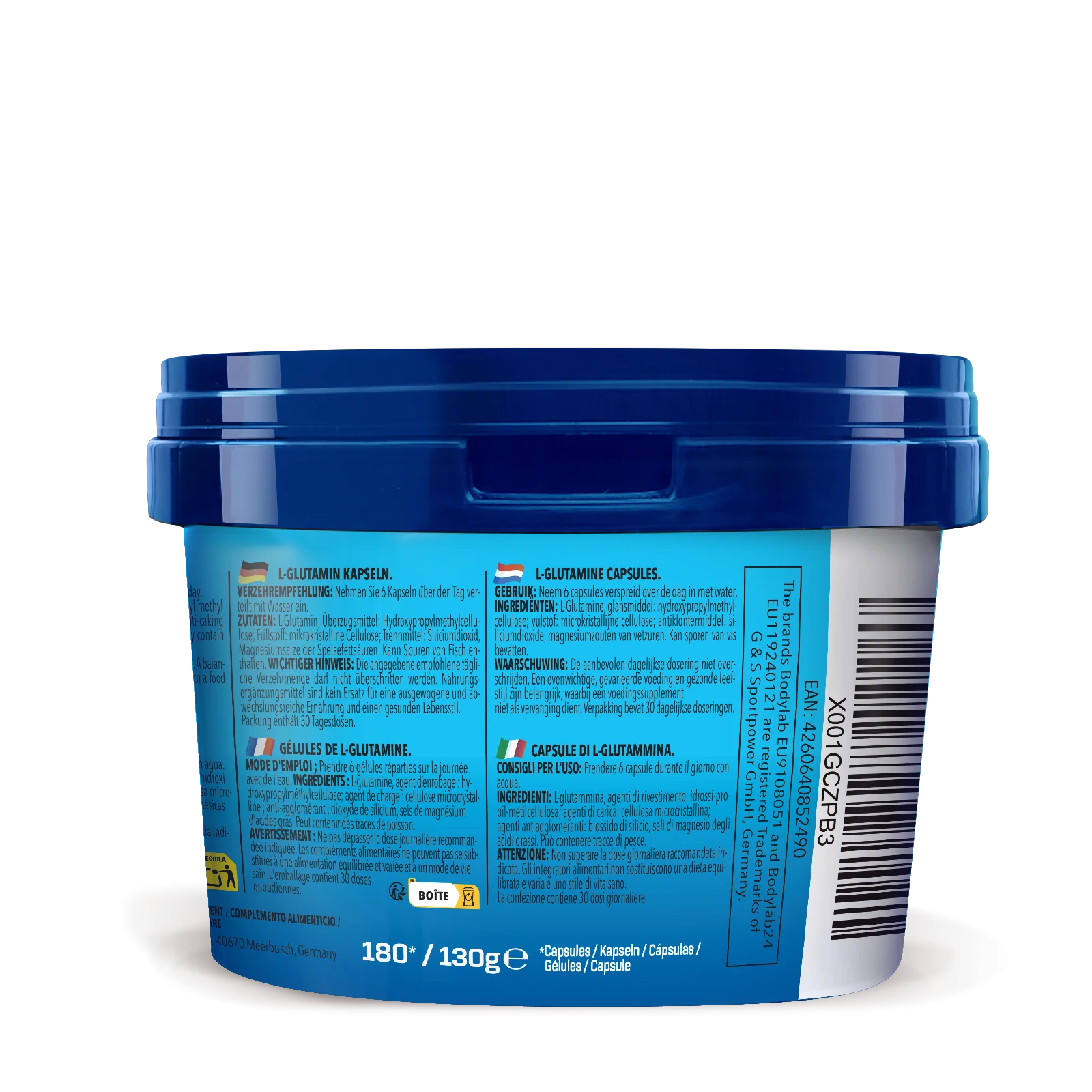 L-Glutamin (180 Kapseln) - Image 2