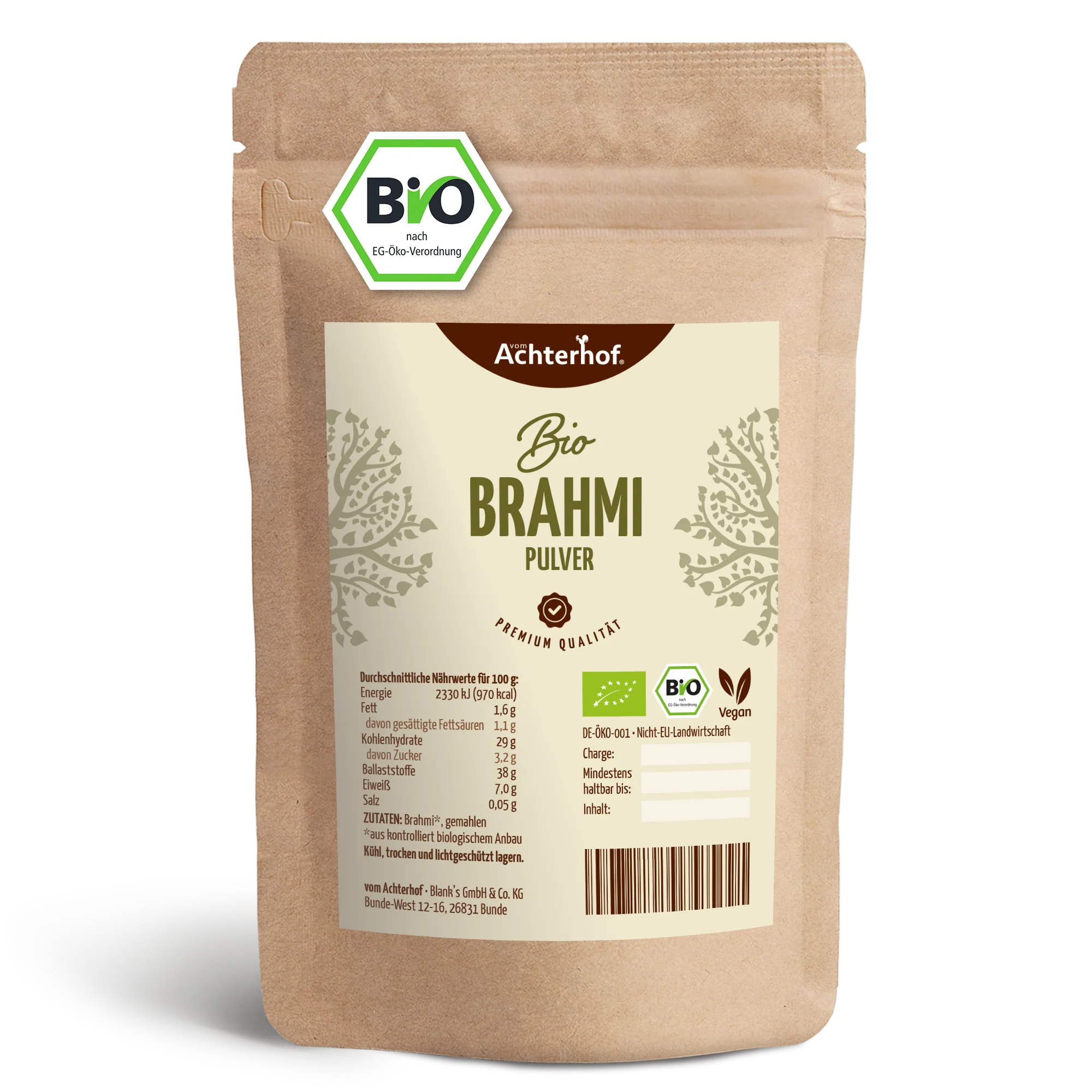 Brahmi Pulver Bio (500g)