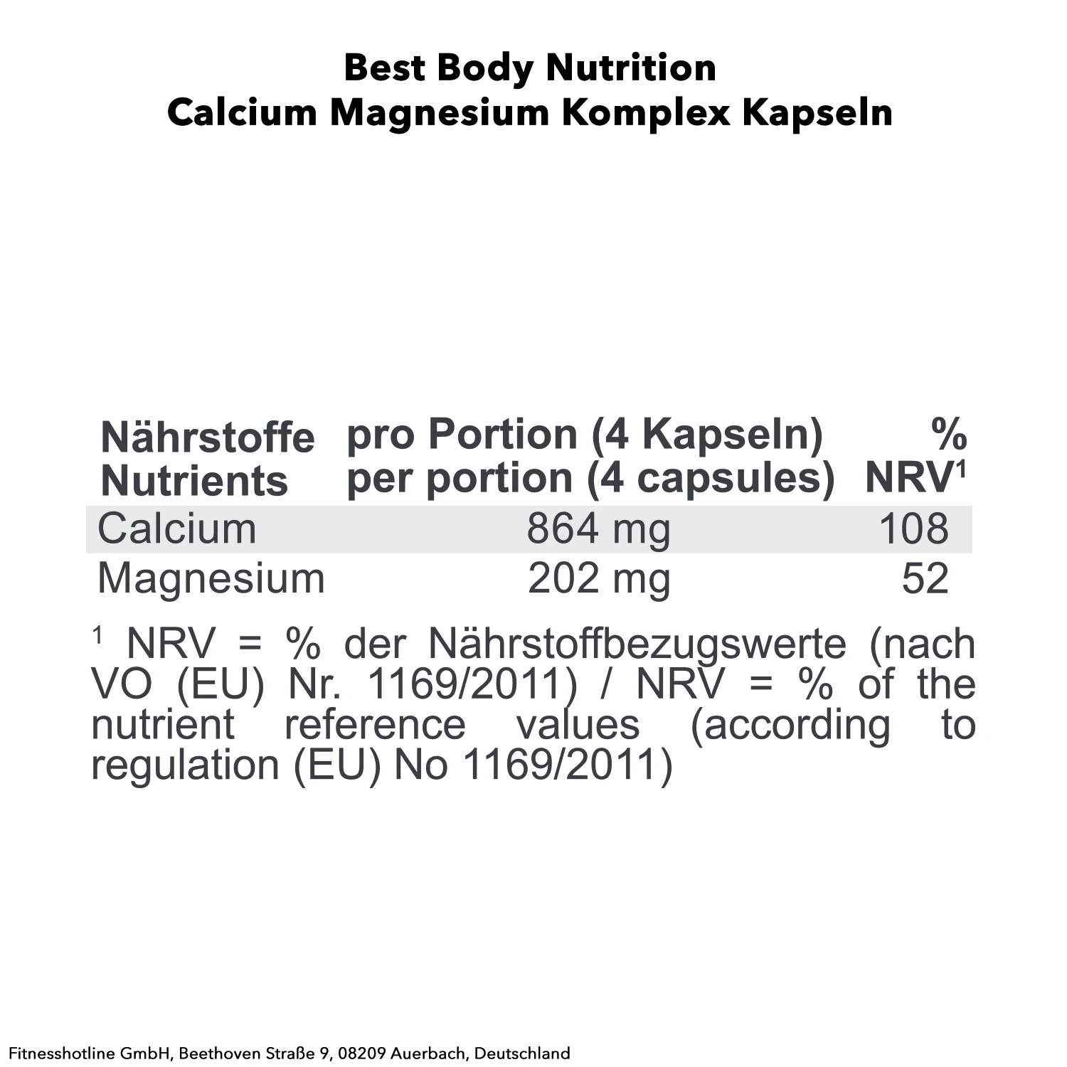 Calcium Magnesium (100 Kapseln) - Image 3