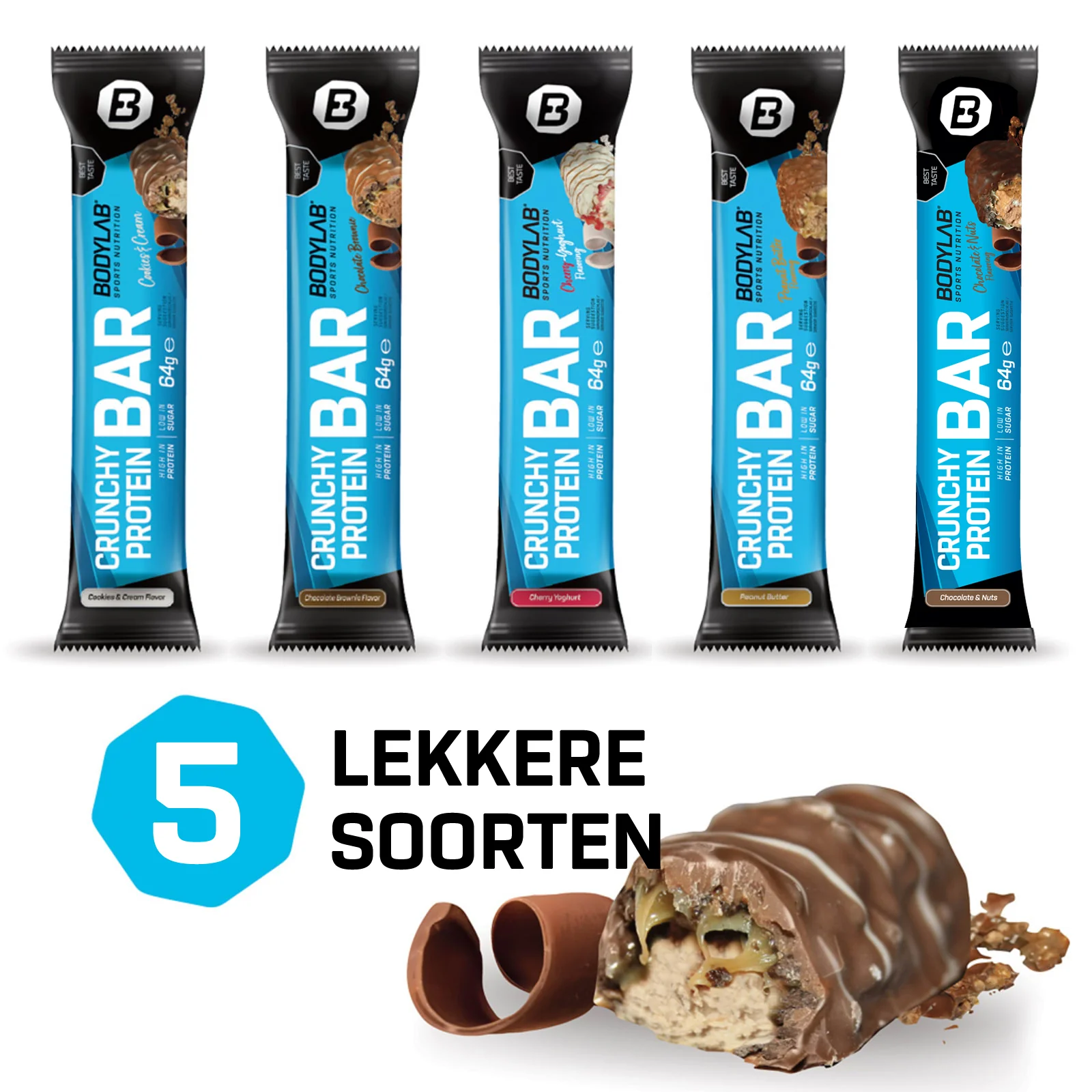 Crunchy Protein Bar (12x64g) - Image 13