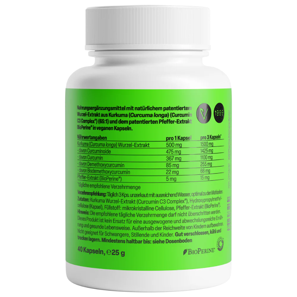 Curcumin-Triplex³ 500mg (90 Kapseln) - Image 2