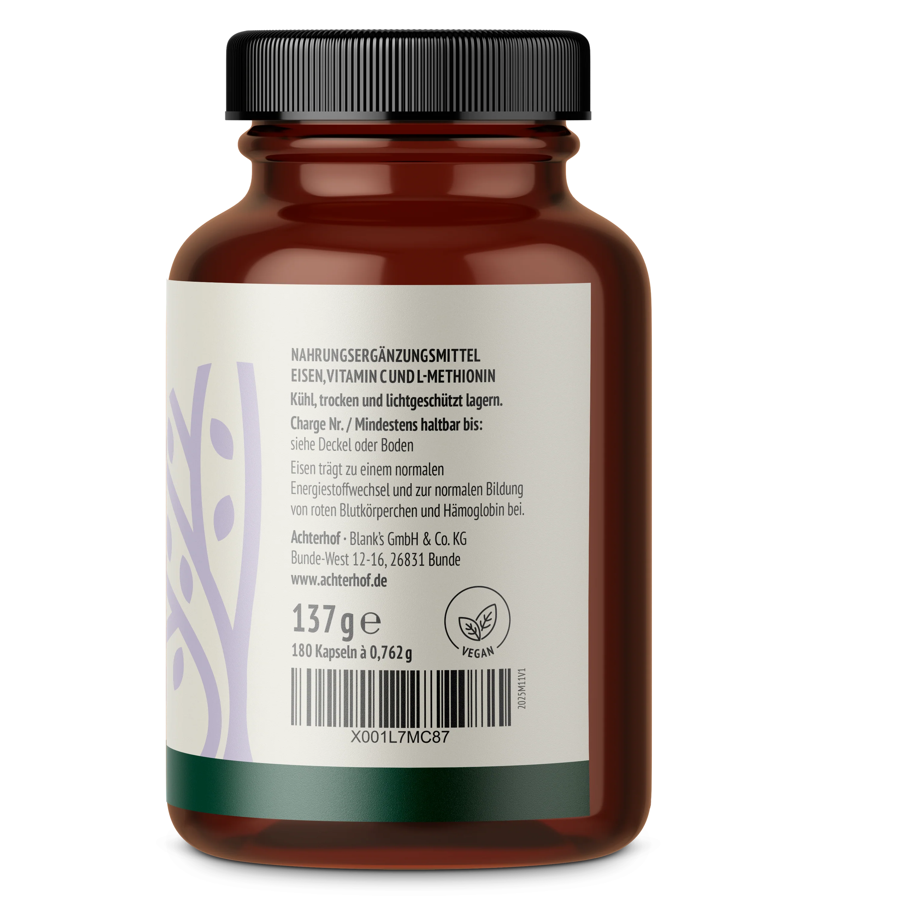 Eisen + Vitamin C Kapseln (180 Kapseln) - Image 5