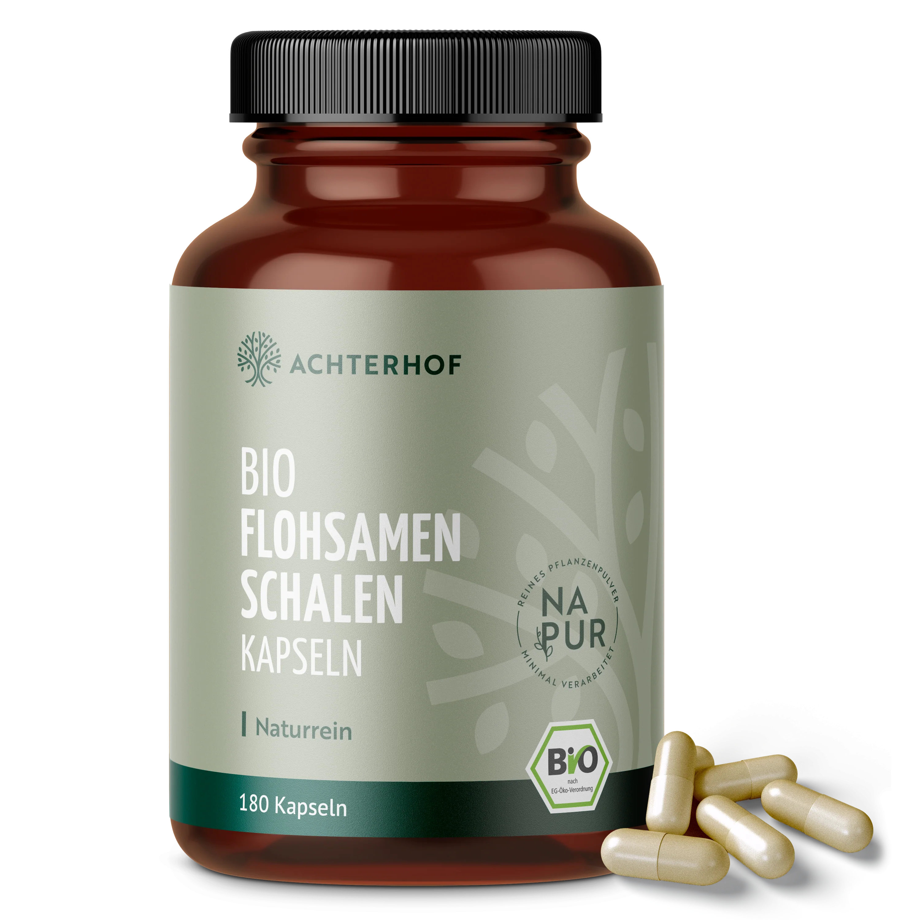 Flohsamenschalen Kapseln Bio (180 Kapseln)