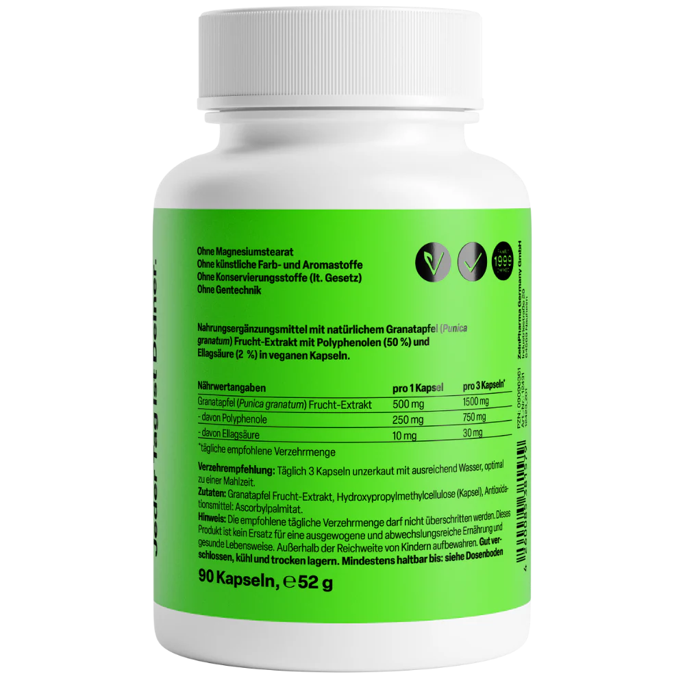 Granatapfel 500mg (90 Kapseln) - Image 2