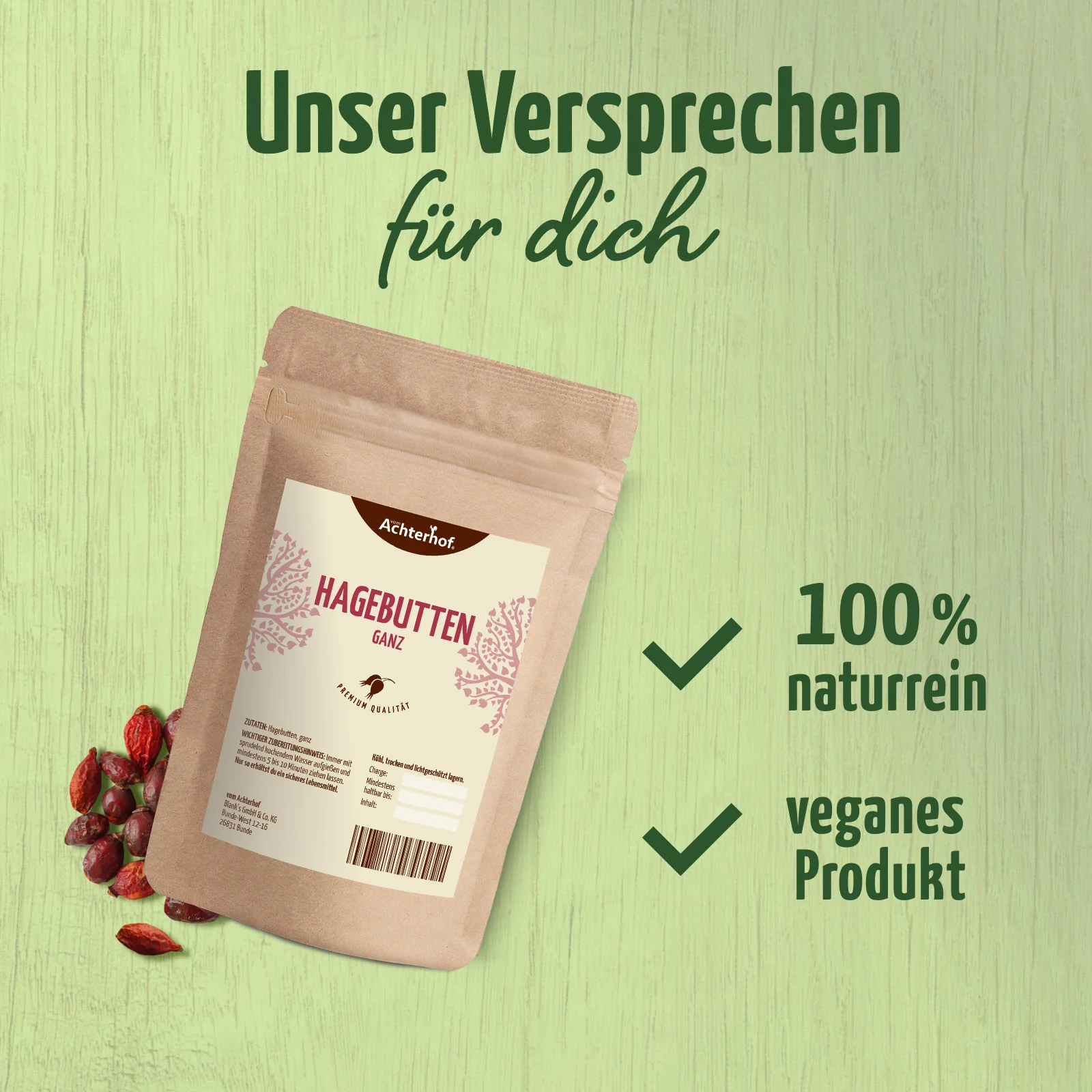 Hagebutten ganz (1000g) - Image 2