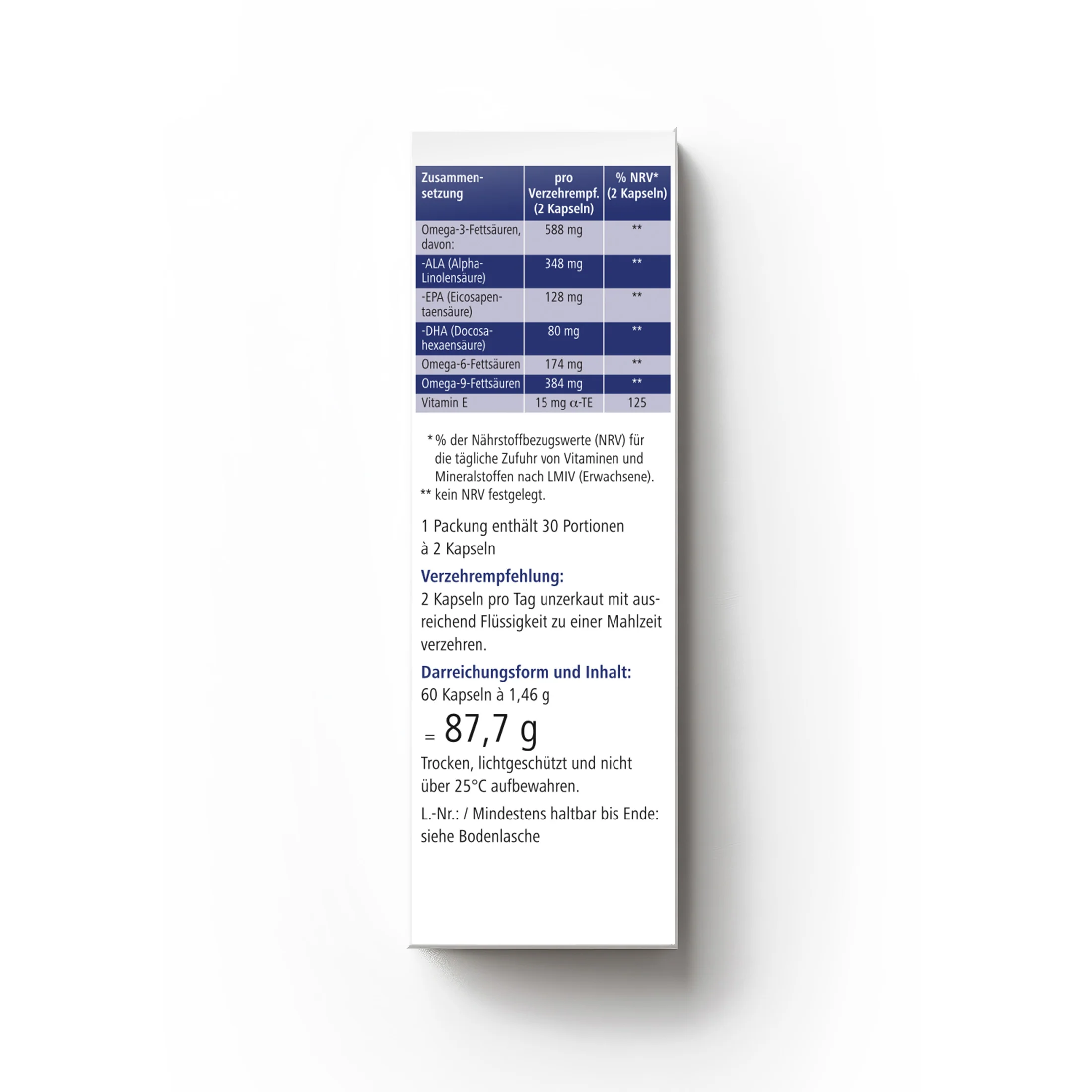 Heilusan Omega-3-6-9 (60 Kapseln) - Image 3