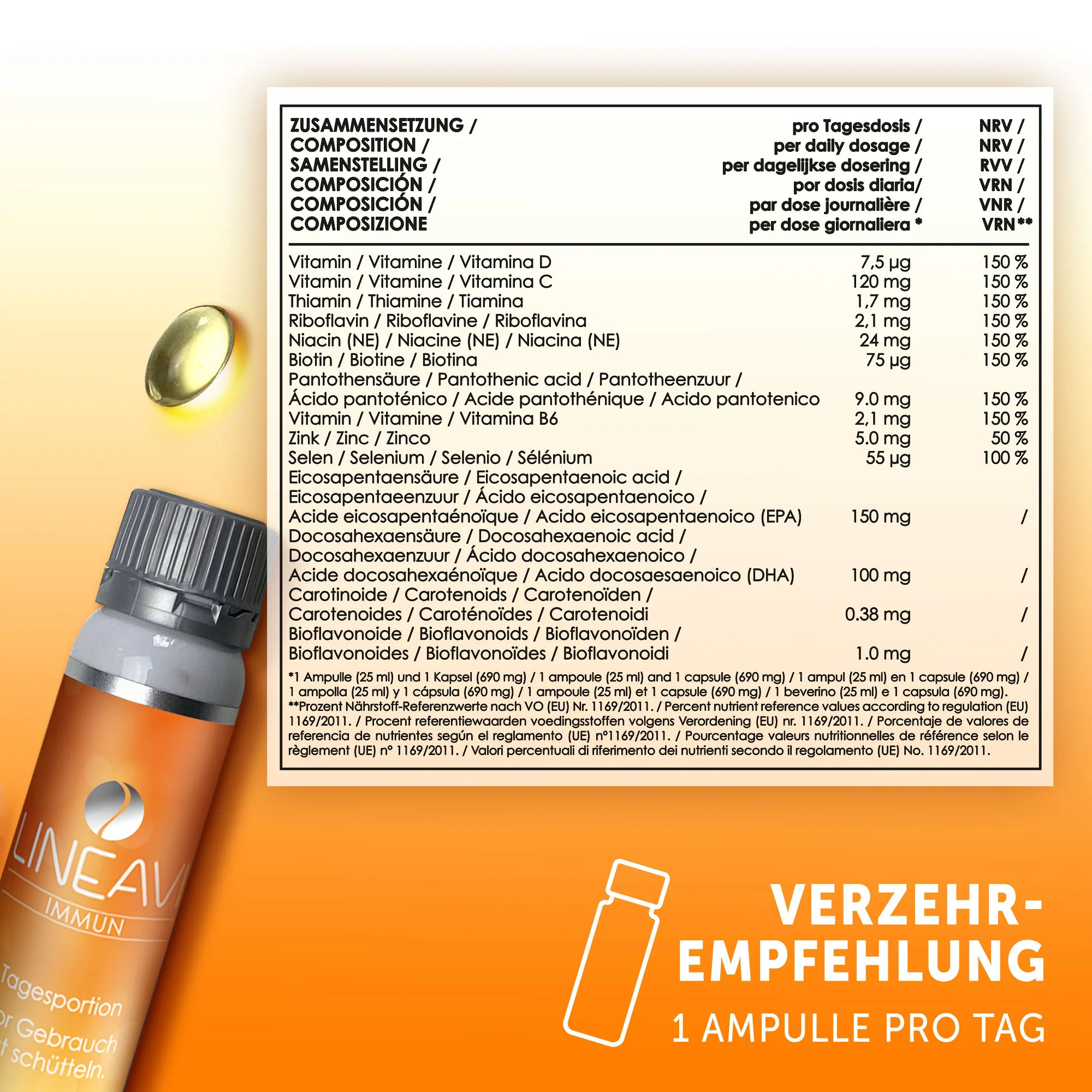 Immun 3-Monatspackung (3x30x25ml Trinkfläschchen + 3x30 Omega 3 Kapseln) - Image 7