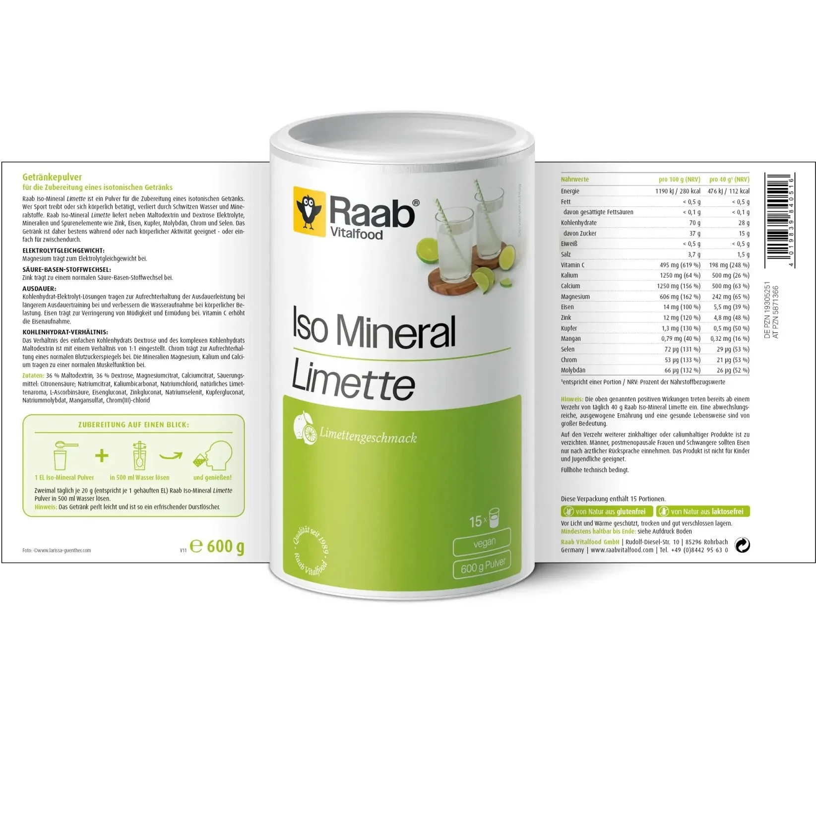 Iso Mineral Limette (600g) - Image 2