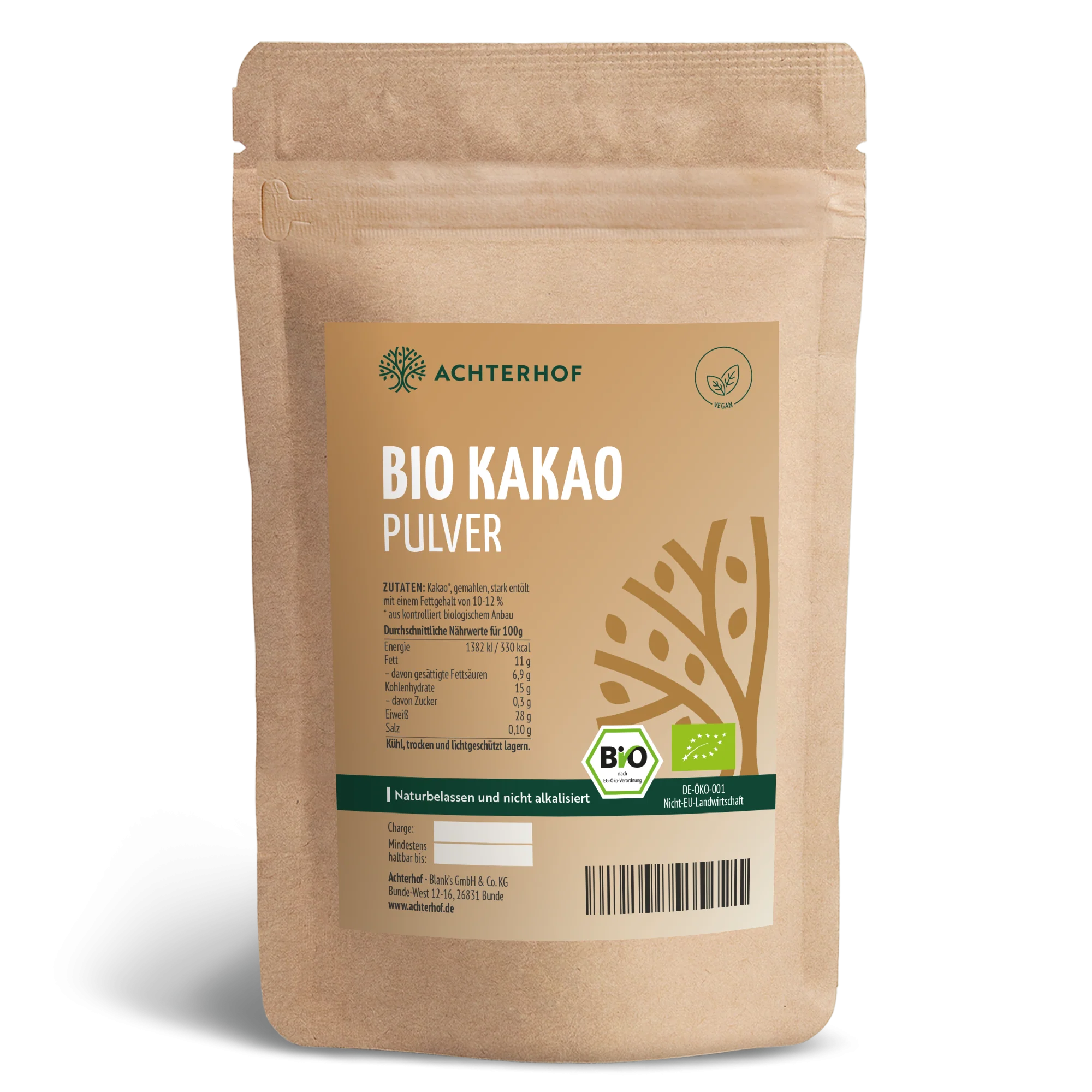 Kakao Pulver Bio (1000g)