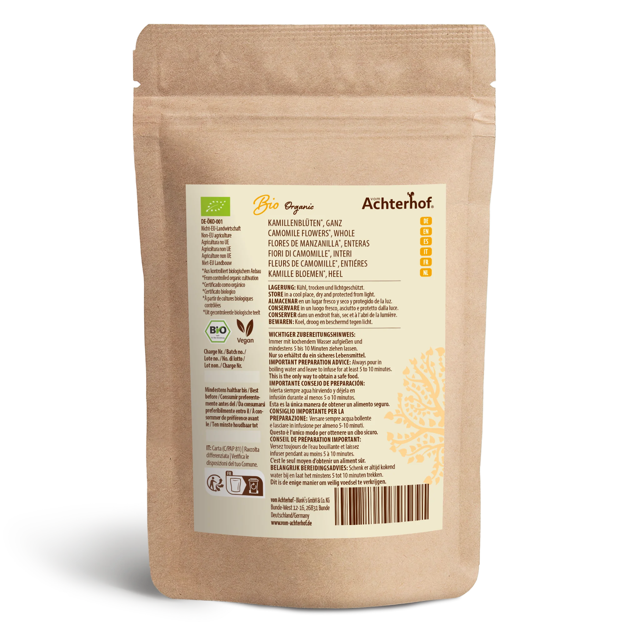 Kamillenblüten ganz Bio (1000g) - Image 2