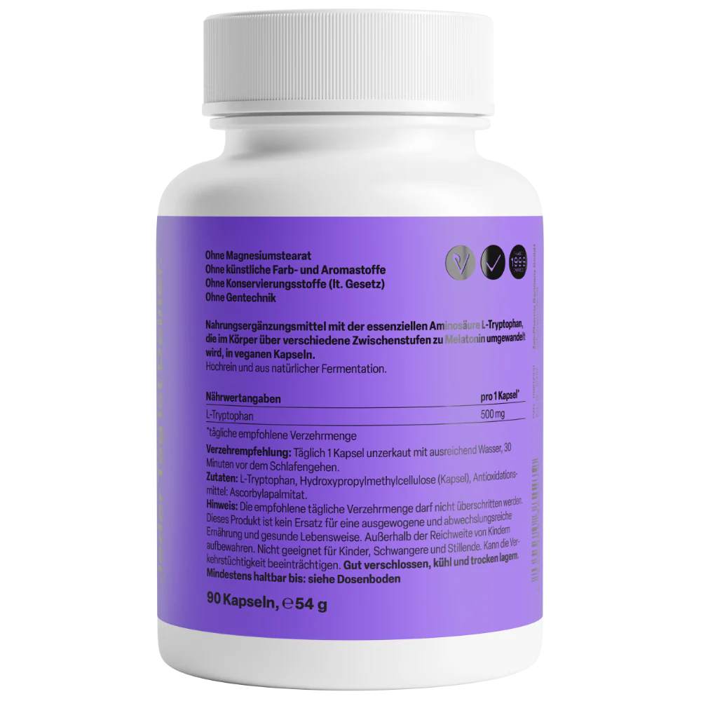 L-Tryptophan 500mg (90 Kapseln) - Image 3