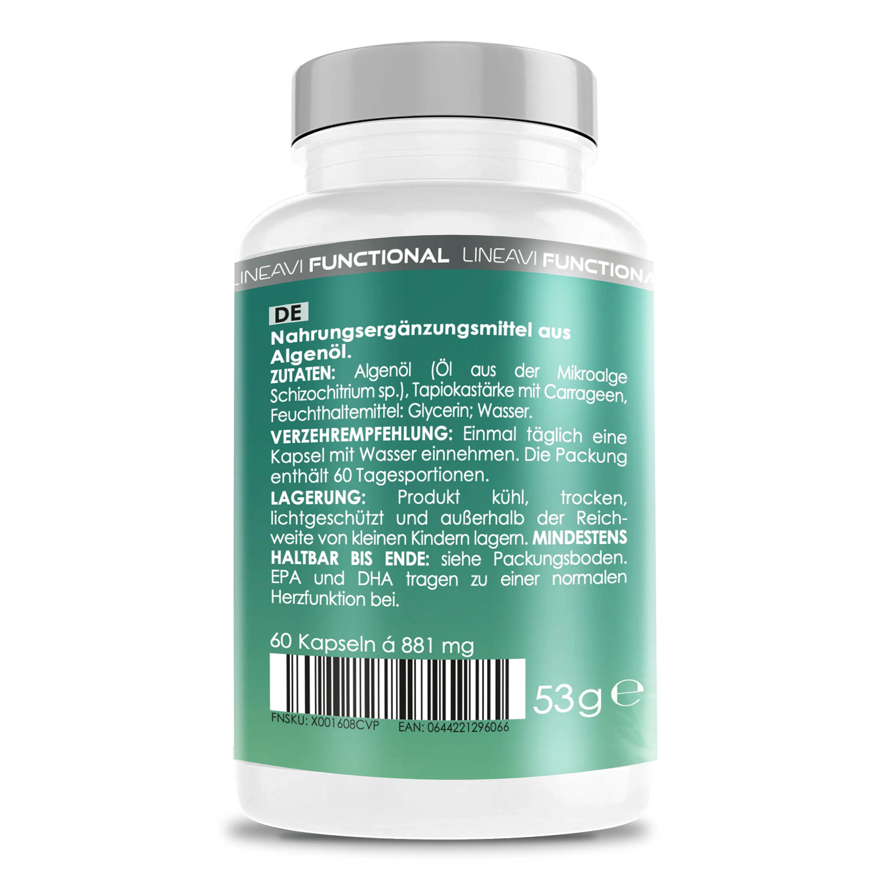 Omega 3 Vegan 4-Monatspackung (2x60 Kapseln) - Image 2