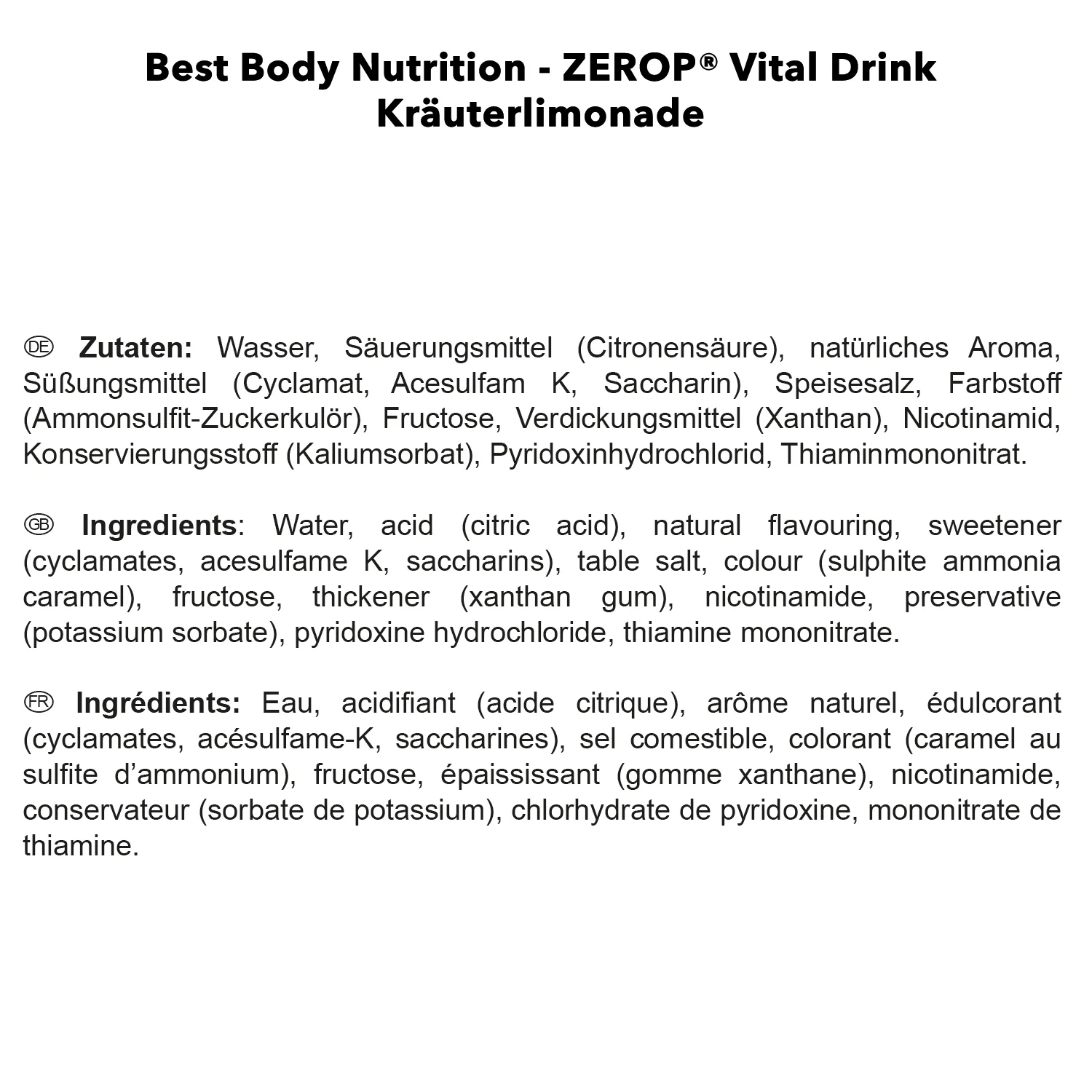 Vital Drink Zerop (1000ml) - Image 2