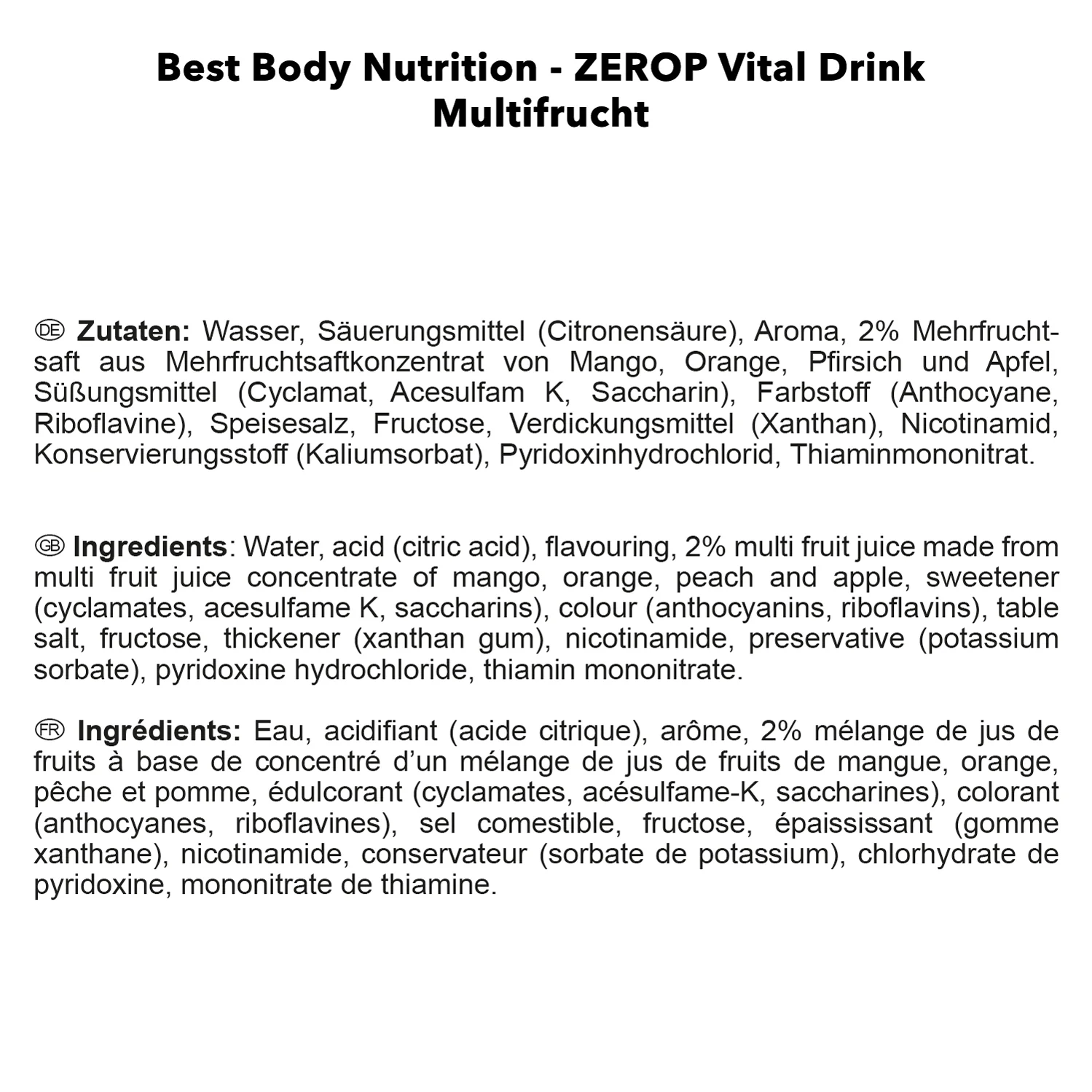 Vital Drink Zerop (1000ml) - Image 29
