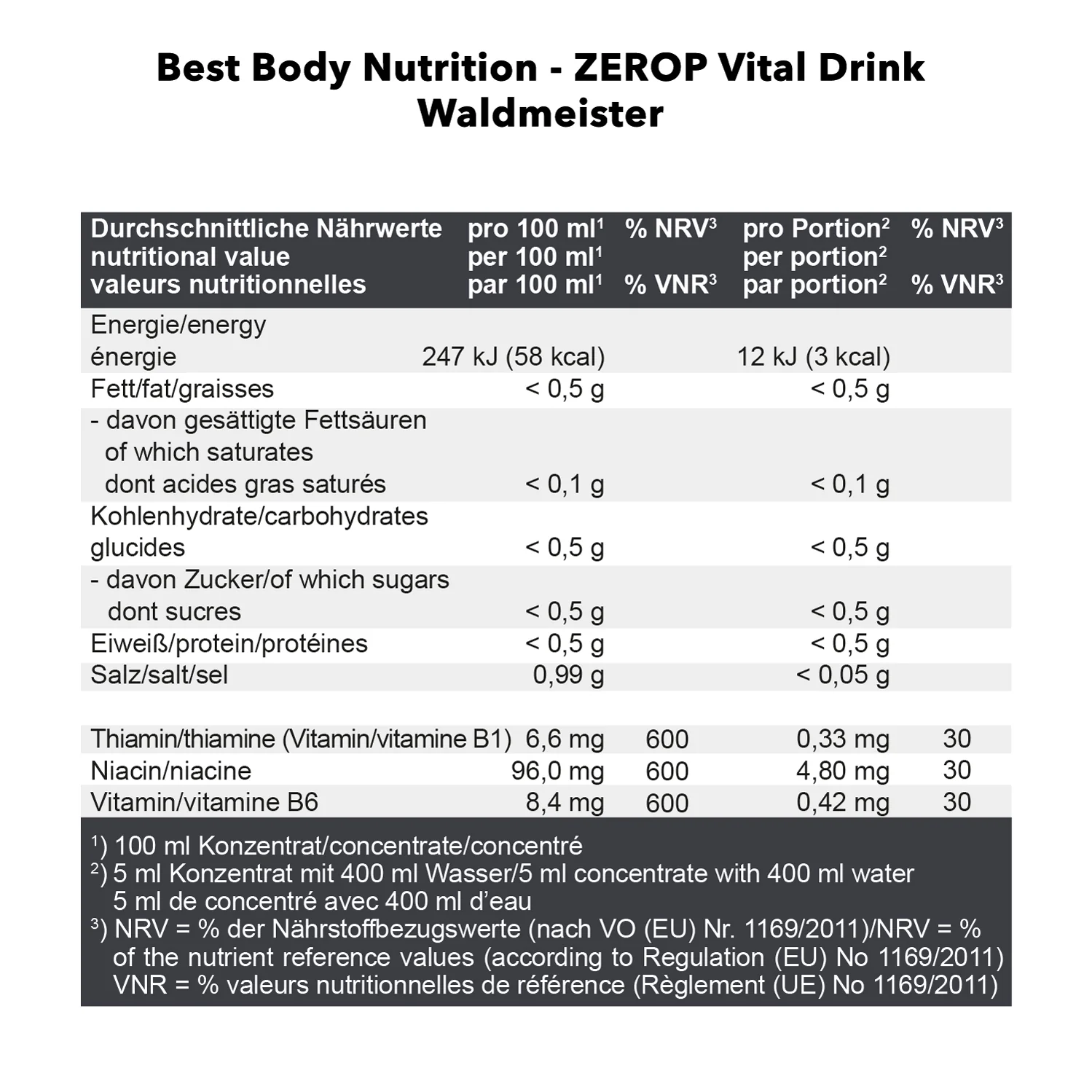 Vital Drink Zerop (1000ml) - Image 39