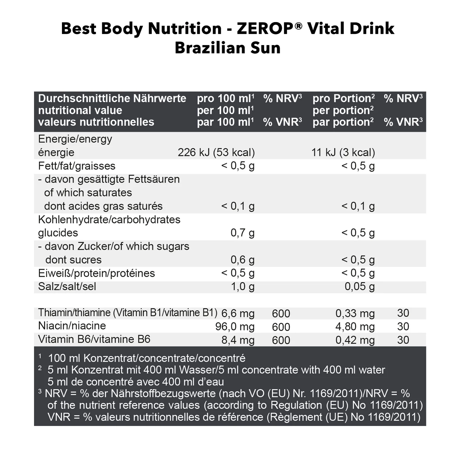 Vital Drink Zerop (1000ml) - Image 63