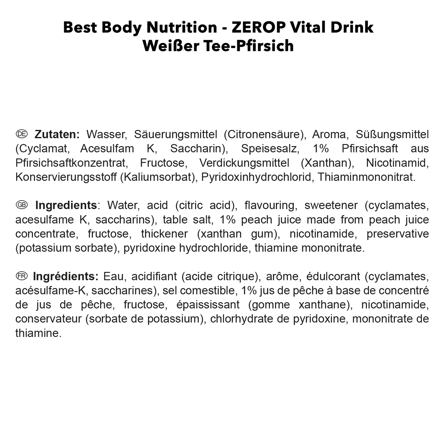 Vital Drink Zerop (1000ml) - Image 71