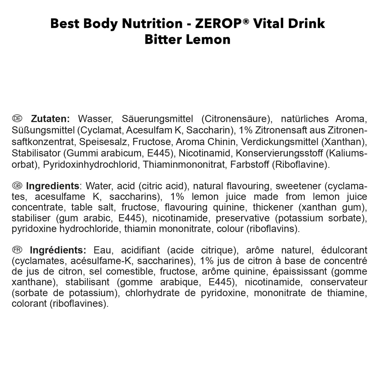 Vital Drink Zerop (1000ml) - Image 92
