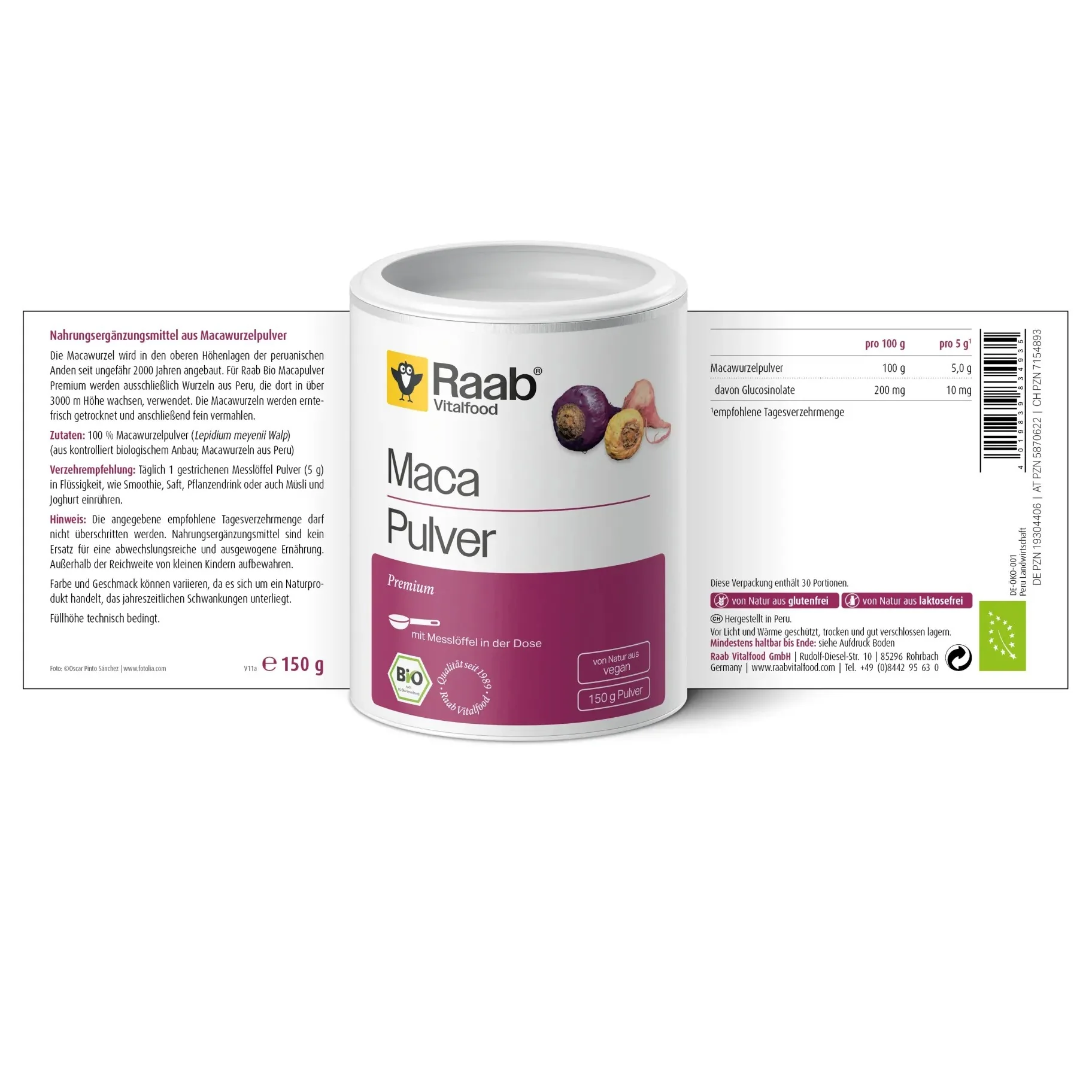 Maca Premium Pulver bio (150g) - Image 2
