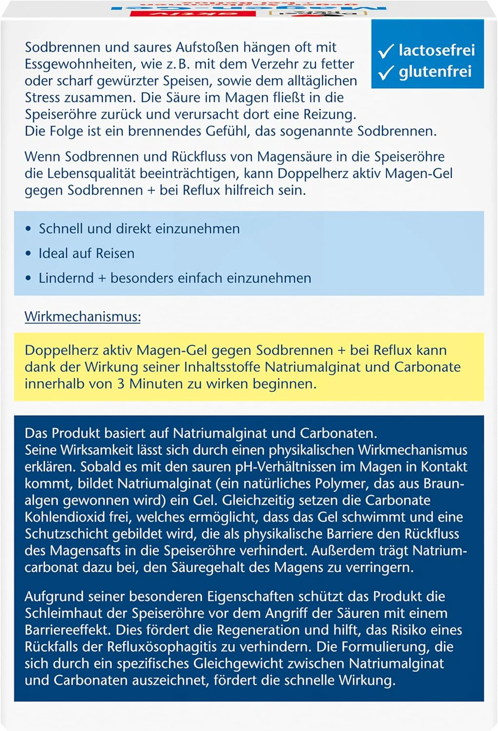 Magen-Gel gegen Sodbrennen + bei Reflux (20x10ml) - Image 2