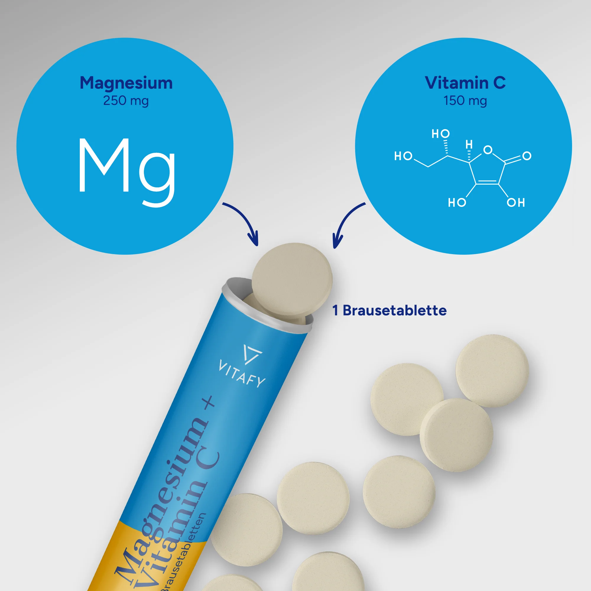 Magnesium + Vitamin C - Orange (20 Brausetabletten) - Image 3