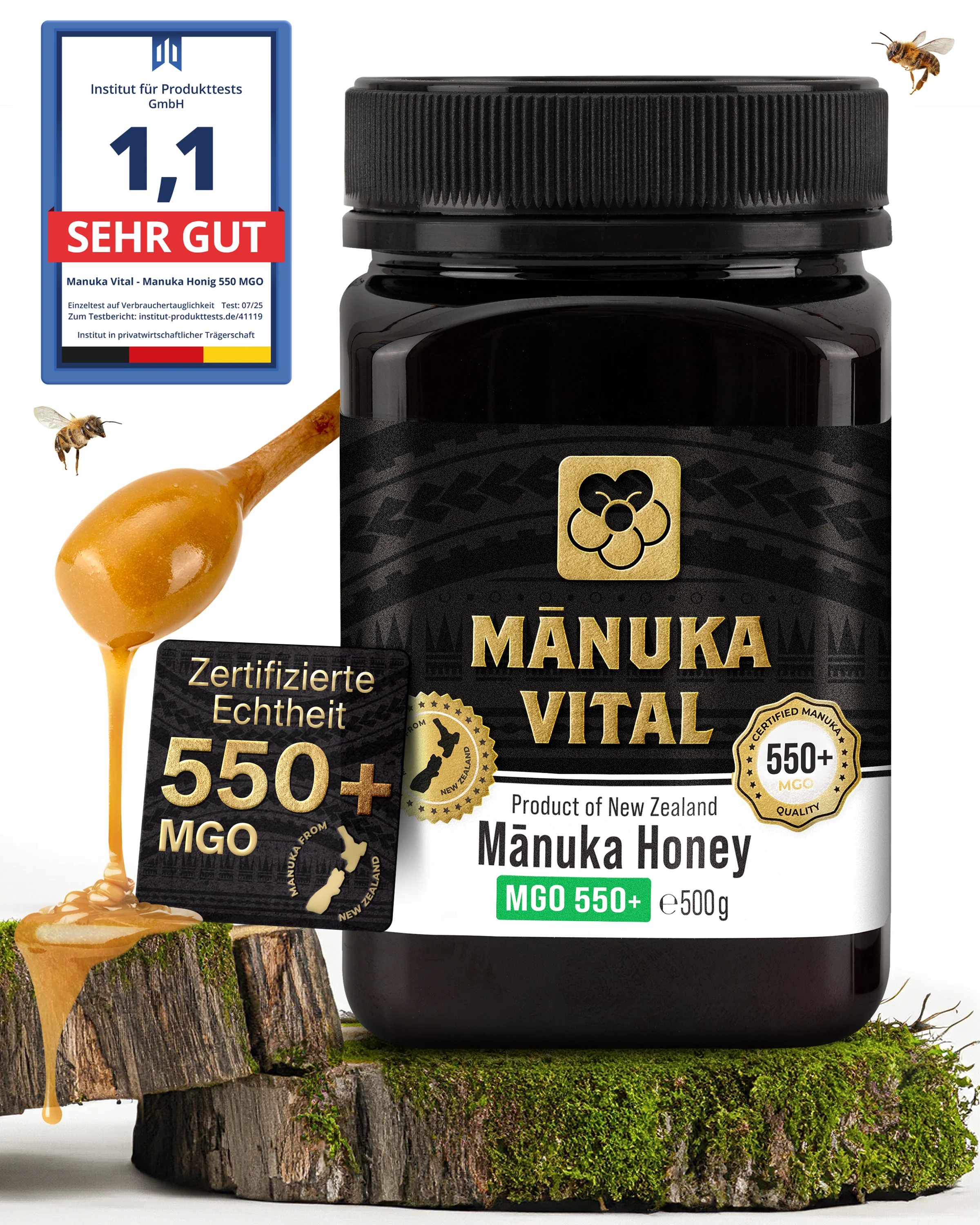 Manuka Vital Honig MGO 550+ (500g) - Image 3