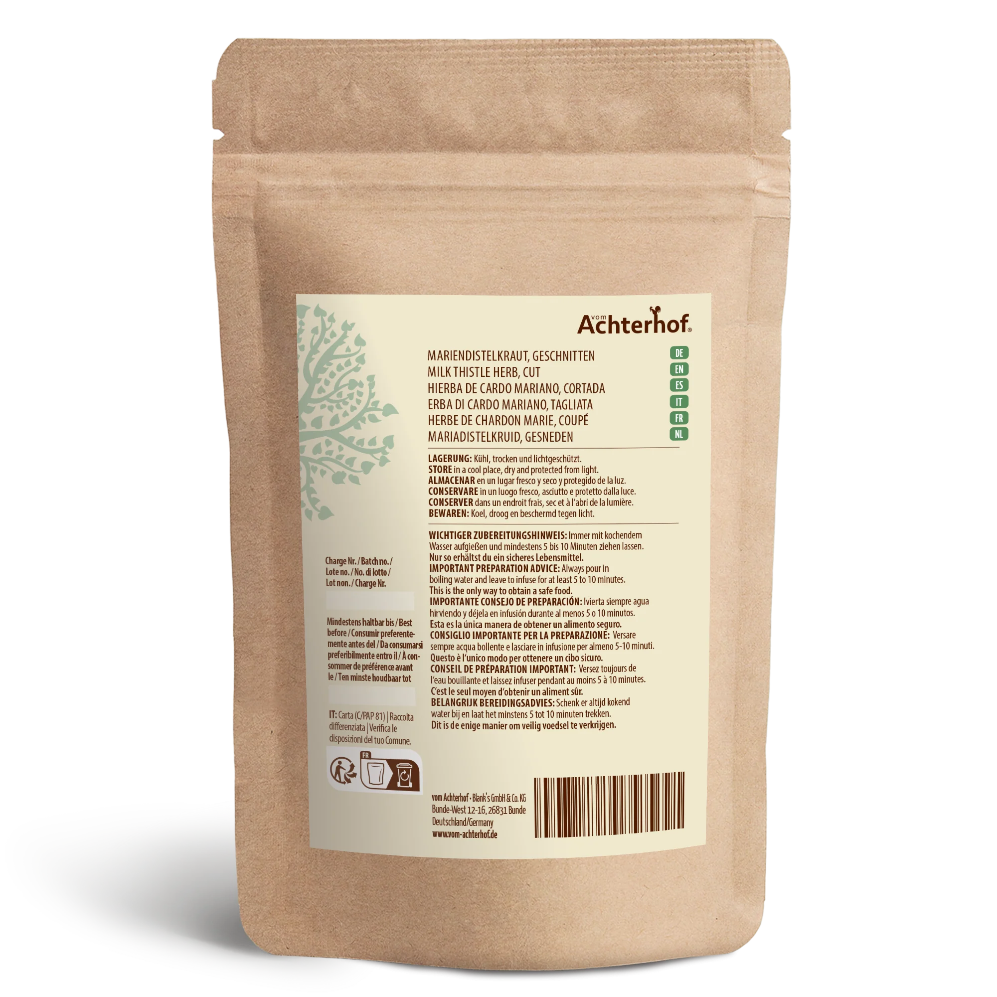 Mariendistelkraut geschnitten (250g) - Image 2