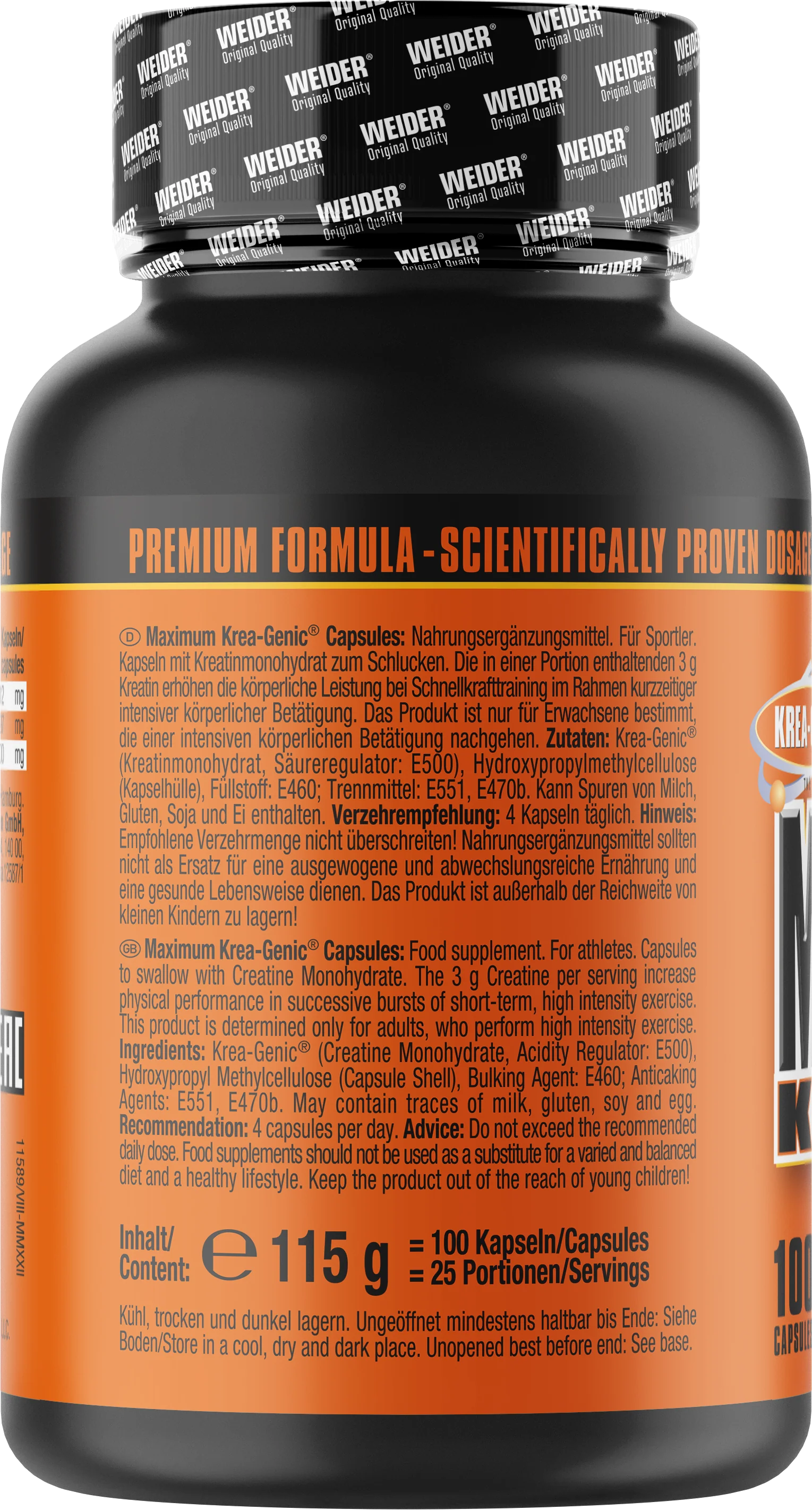 Maximum Krea-Genic (100 Kapseln) - Image 3