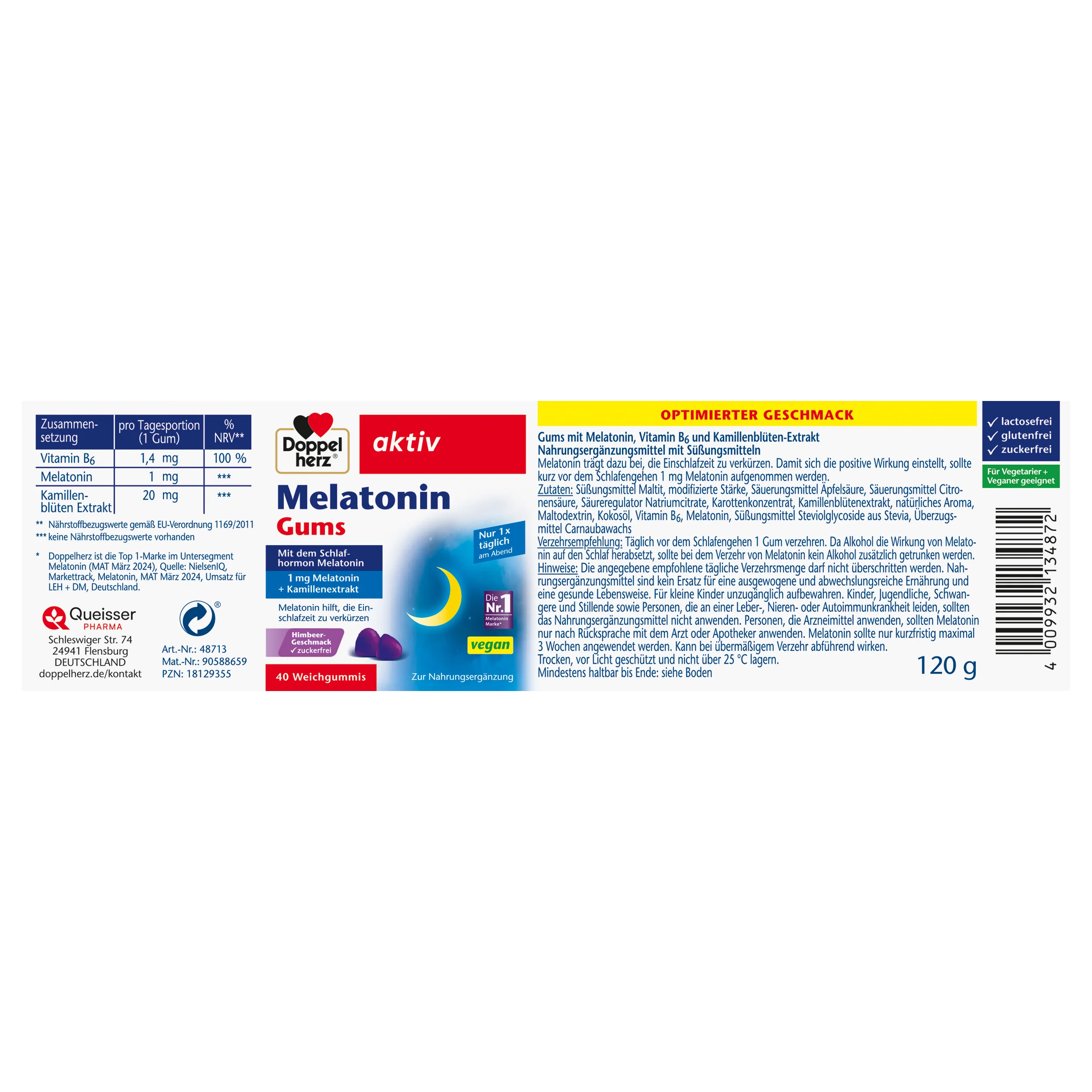 Melatonin Gums (40 Gums) - Image 2