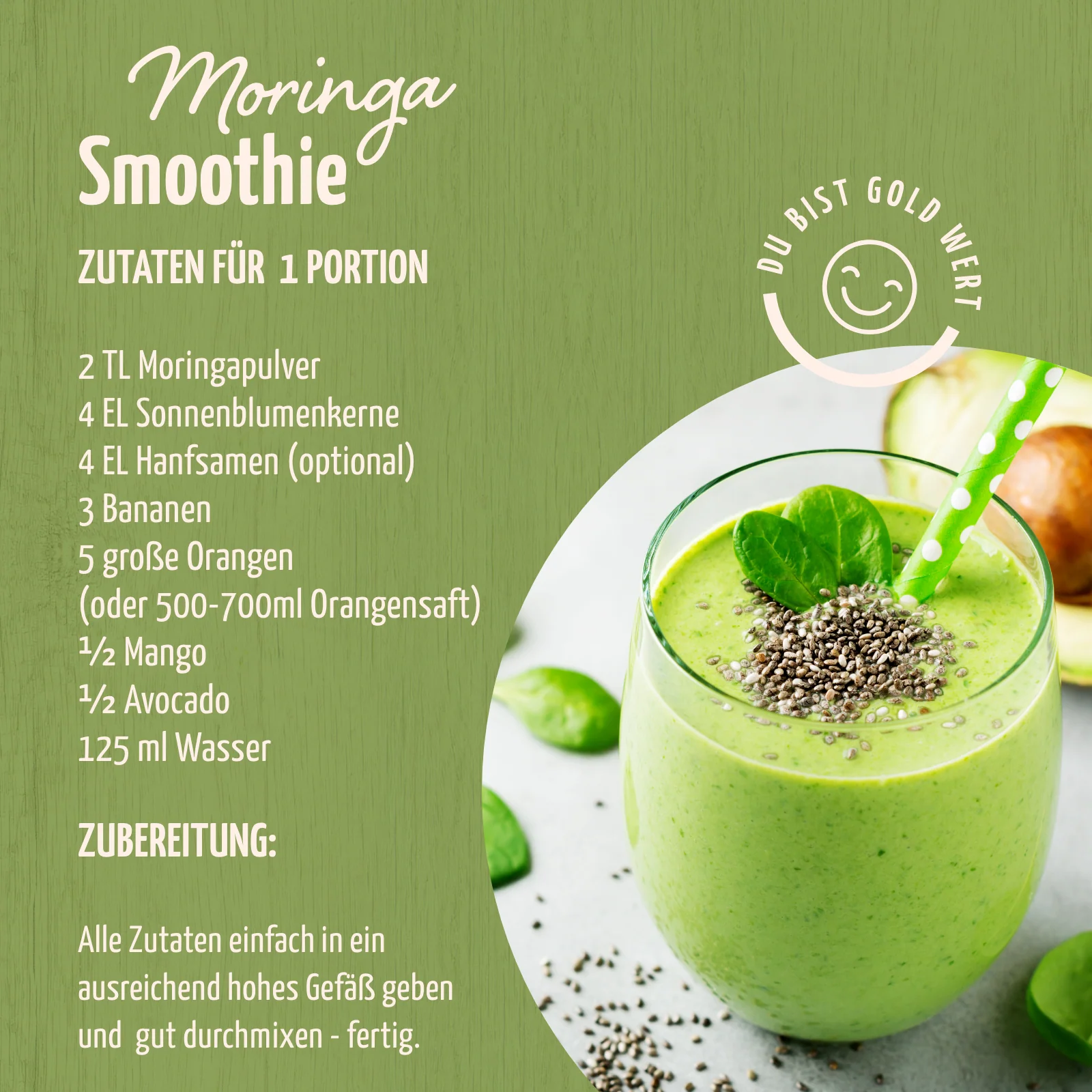 Moringa Pulver Bio (500g) - Image 3