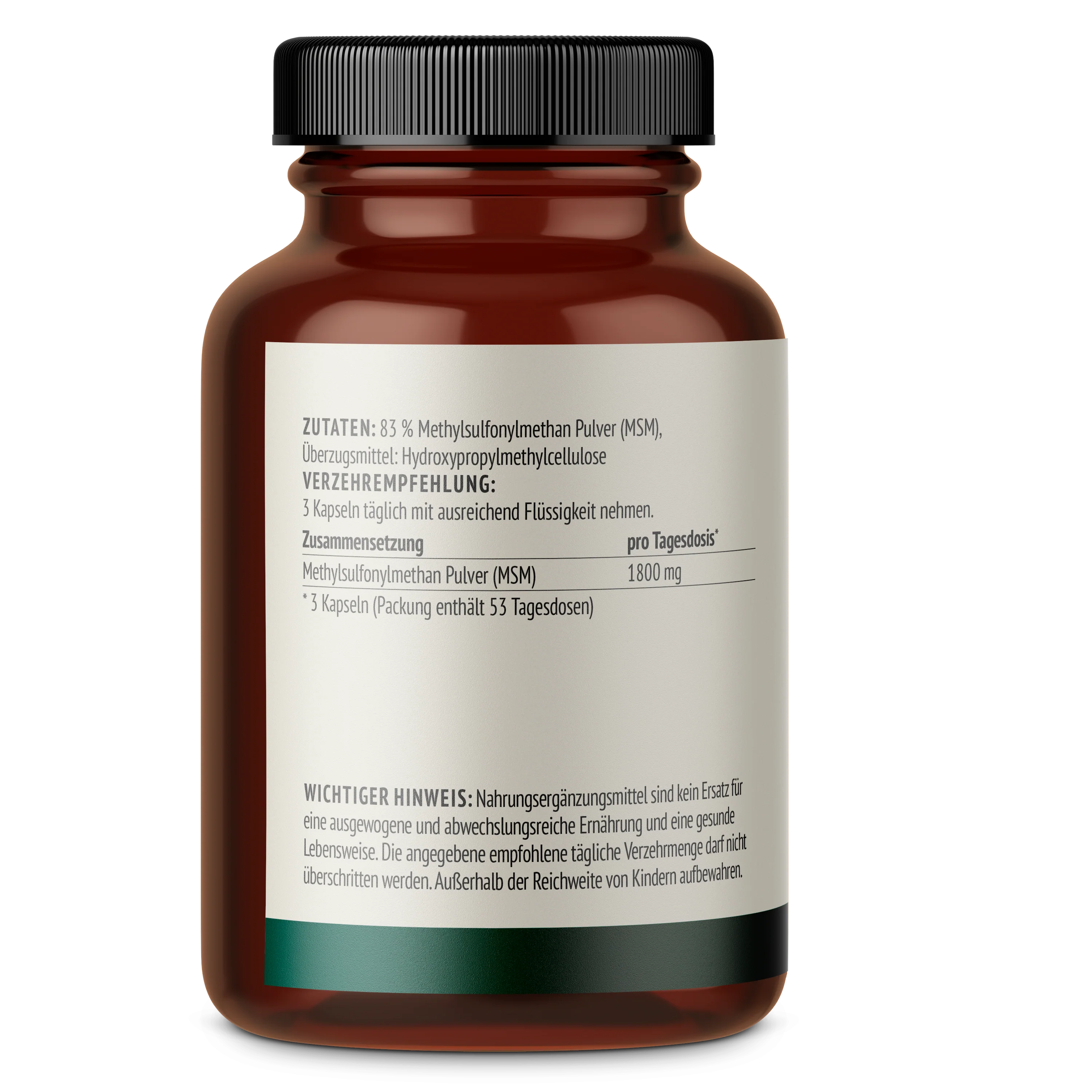 MSM (Methylsulfonylmethan) Kapseln (160 Kapseln) - Image 2