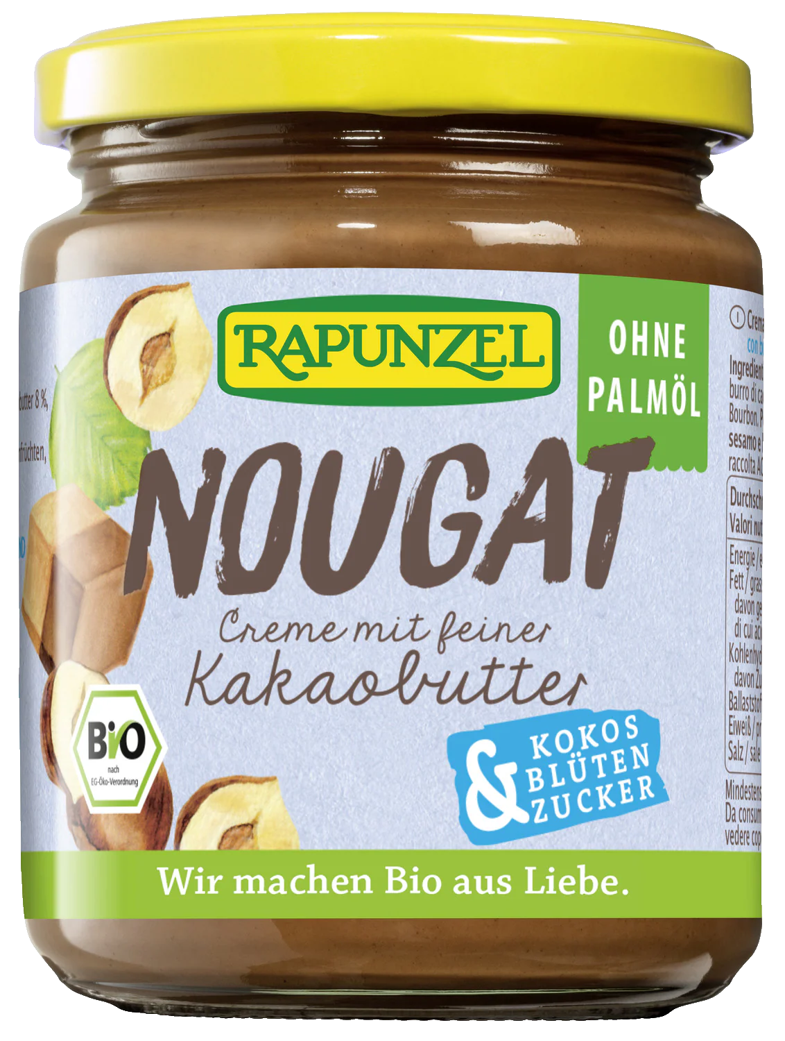 Nougat-Creme mit Kokosblütenzucker (250g)