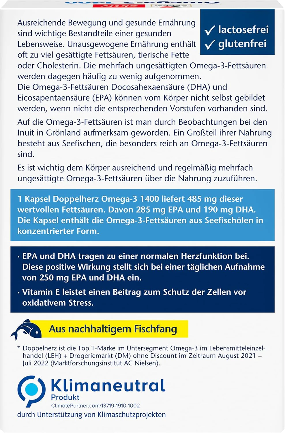 Omega-3 1400mg (30 Kapseln) - Image 2