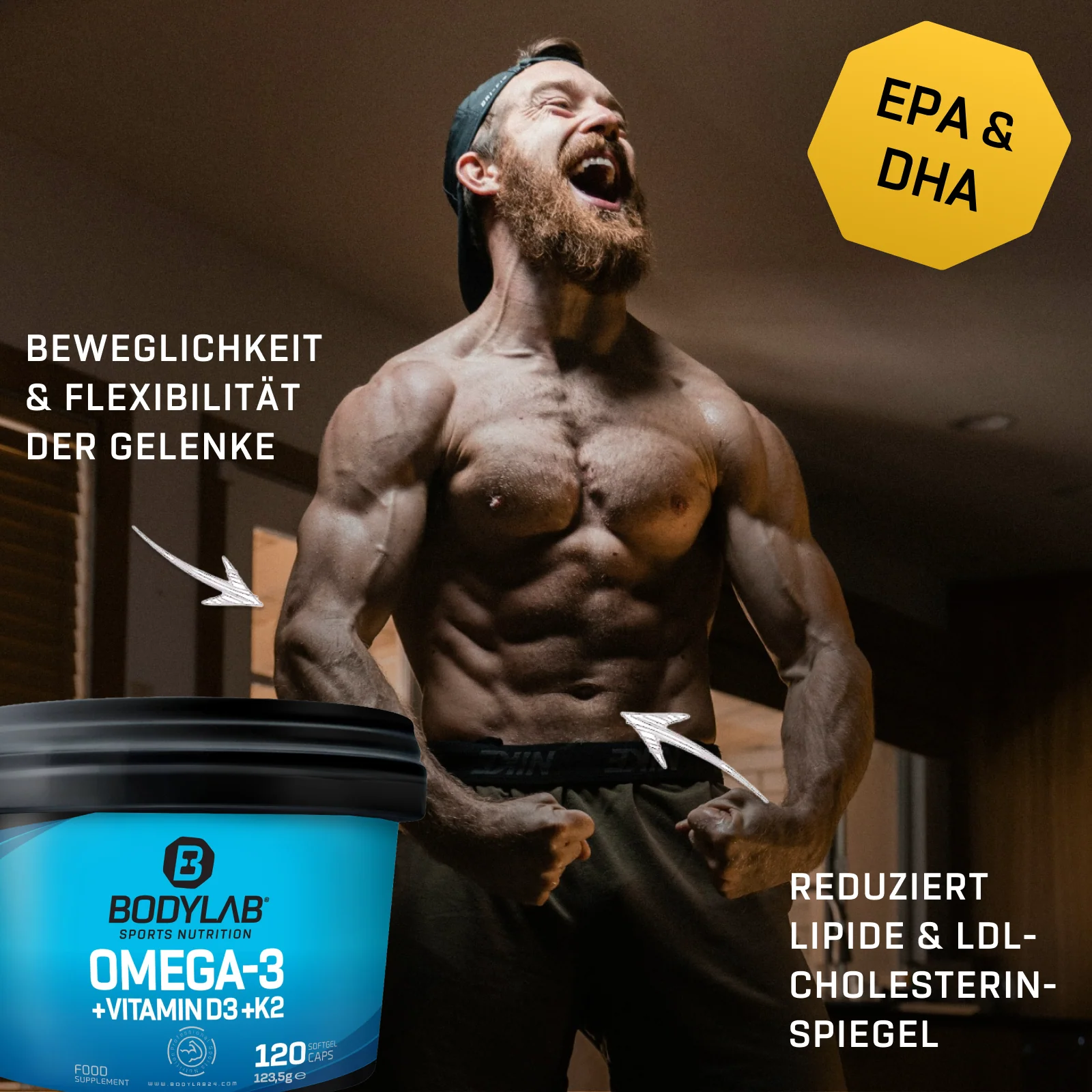 Omega-3 + Vitamin D3 + K2 Extreme (120 Kapseln) - Image 7